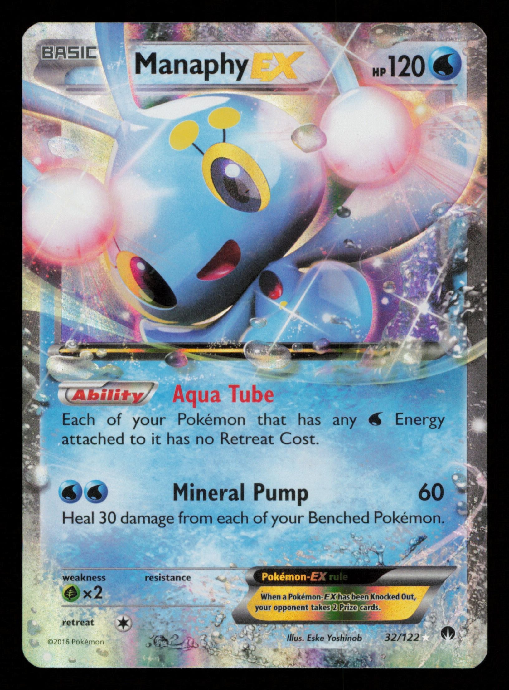 Manaphy EX 32/122 Holo Rare EX BREAKpoint Pokemon