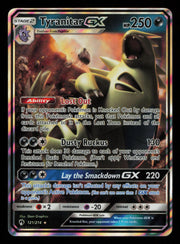 Tyranitar GX 121/214 Holo Rare GX Lost Thunder Pokemon