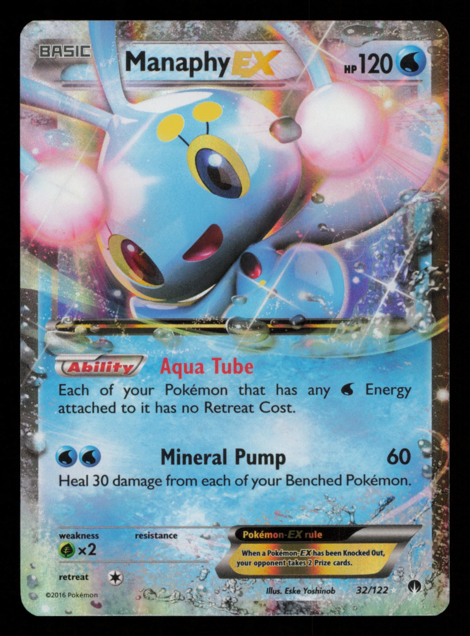 Manaphy EX 32/122 Holo Rare EX BREAKpoint Pokemon