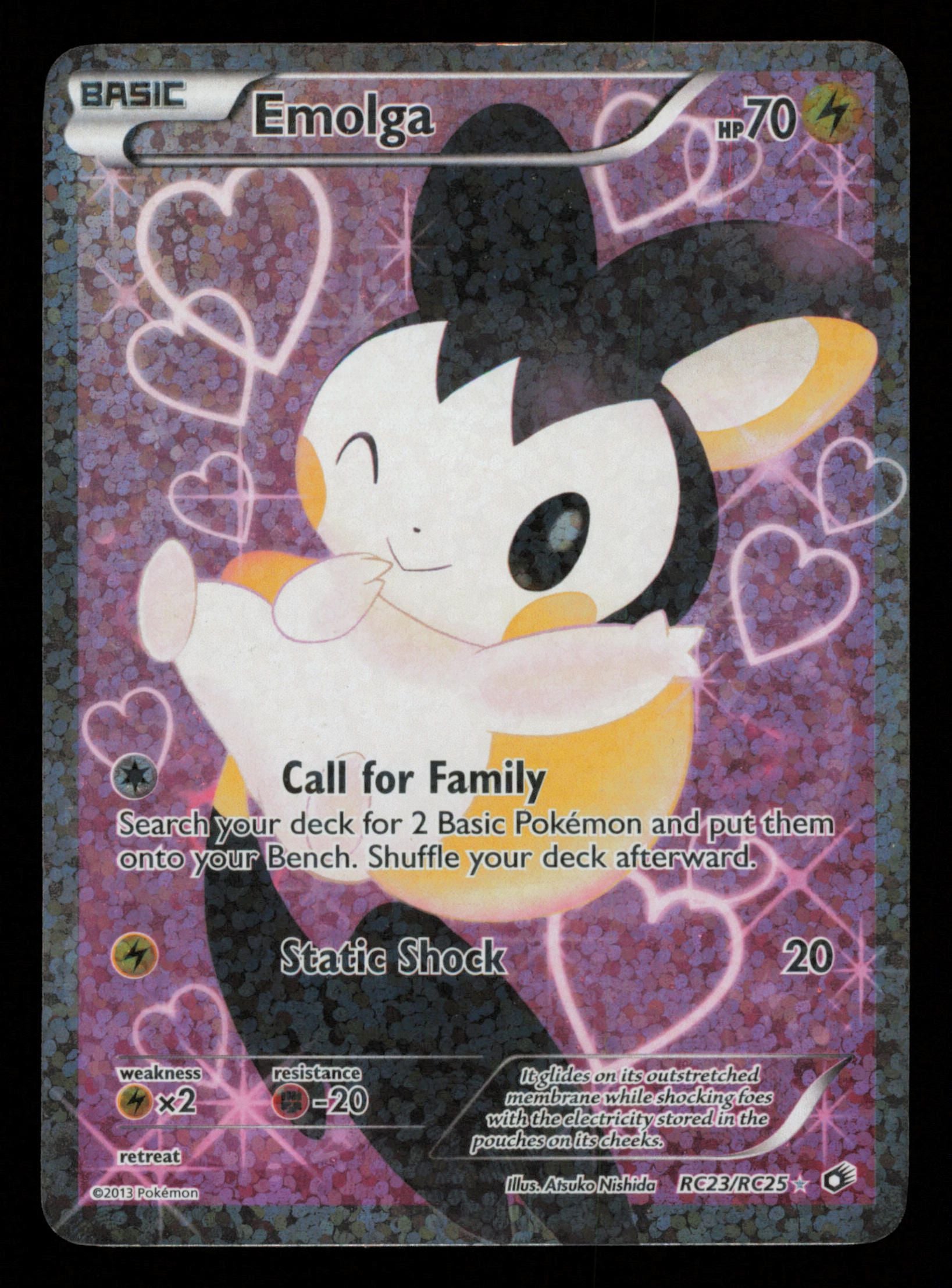 Emolga RC23/RC25 Rare Ultra Legendary Treasures Pokemon