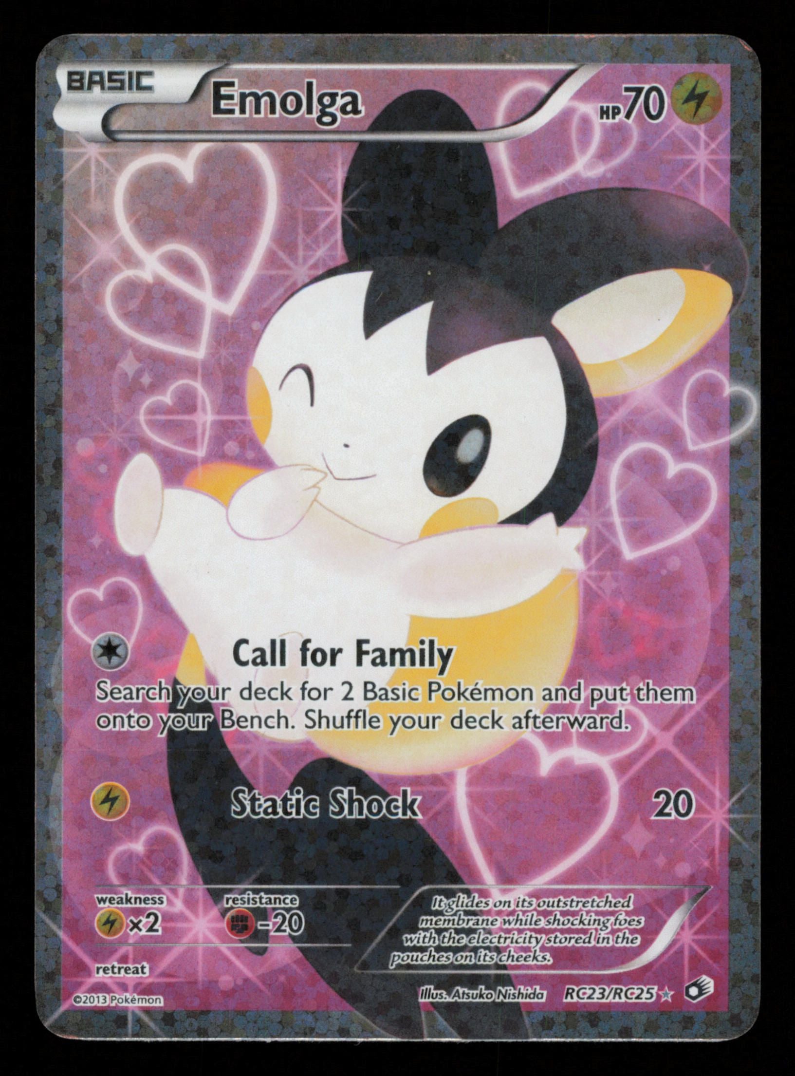 Emolga RC23/RC25 Rare Ultra Legendary Treasures Pokemon