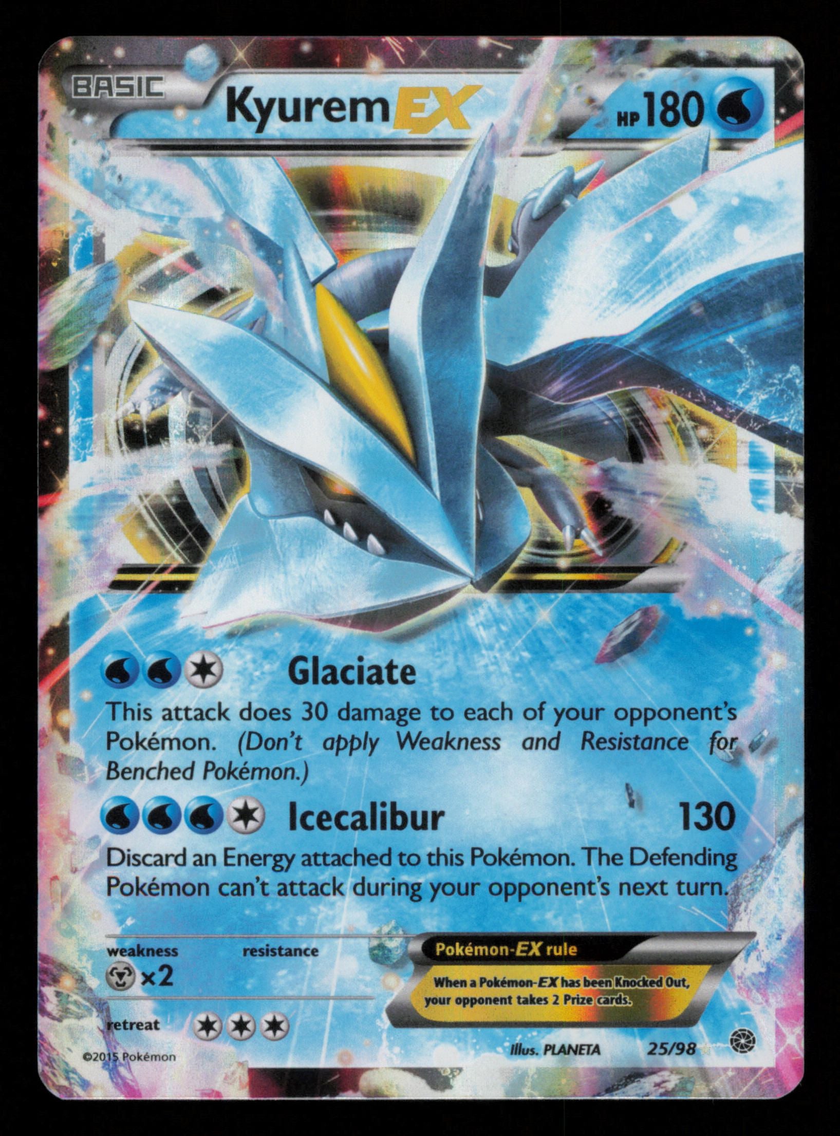 Kyurem EX 25/98 Holo Rare EX Ancient Origins Pokemon