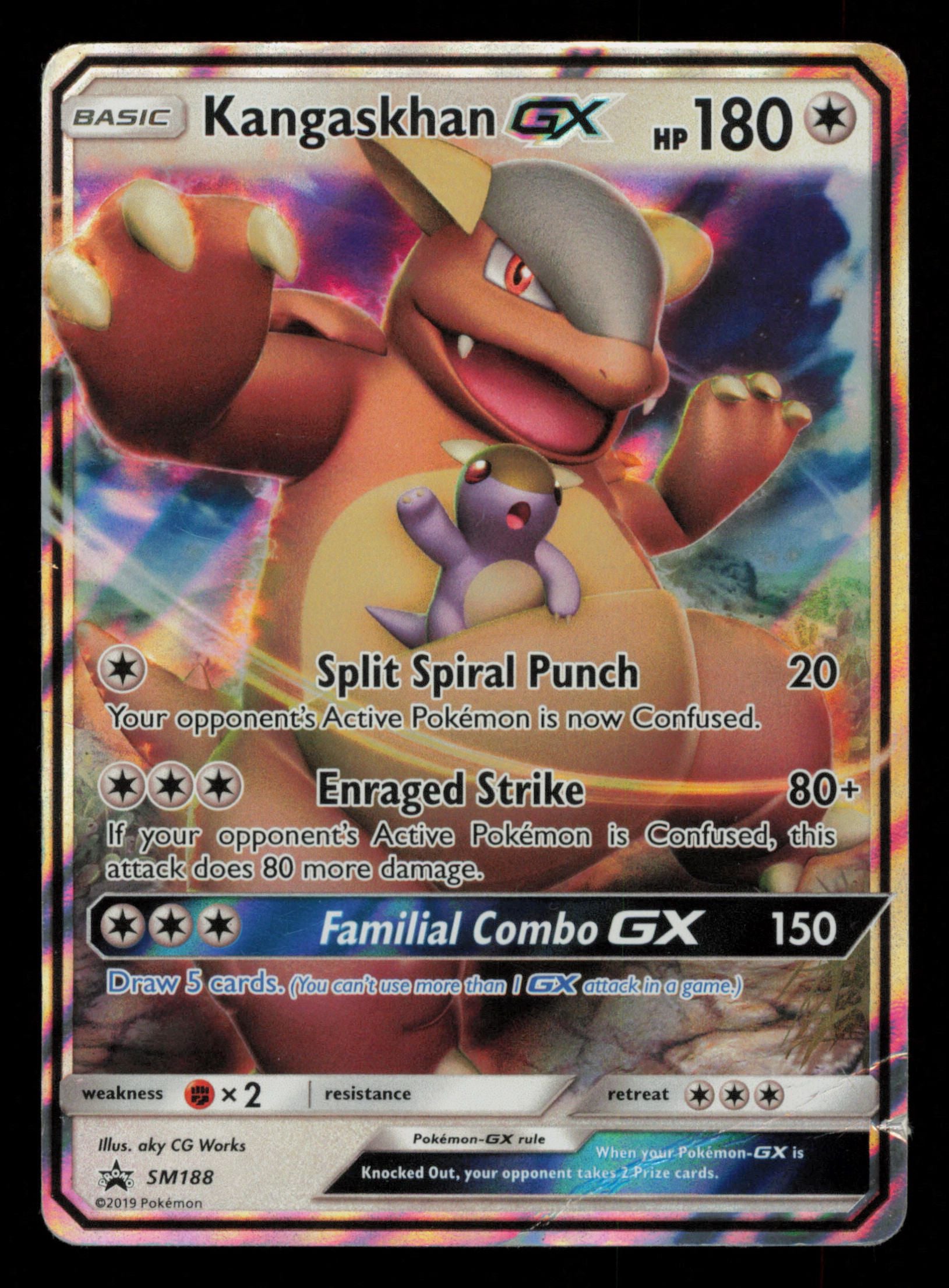 Kangaskhan GX SM188 Promo SM Black Star Promos Pokemon