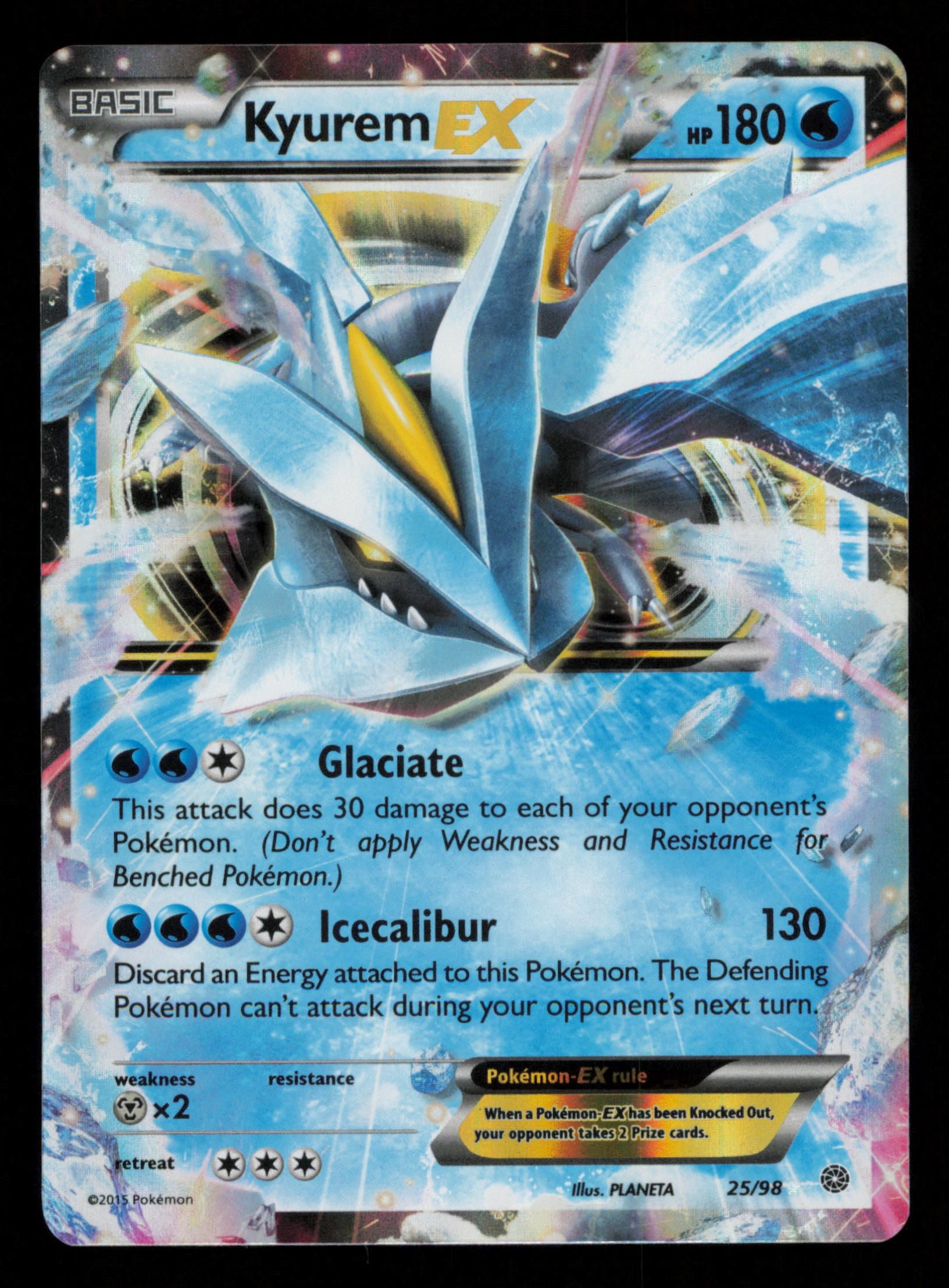 Kyurem EX 25/98 Holo Rare EX Ancient Origins Pokemon