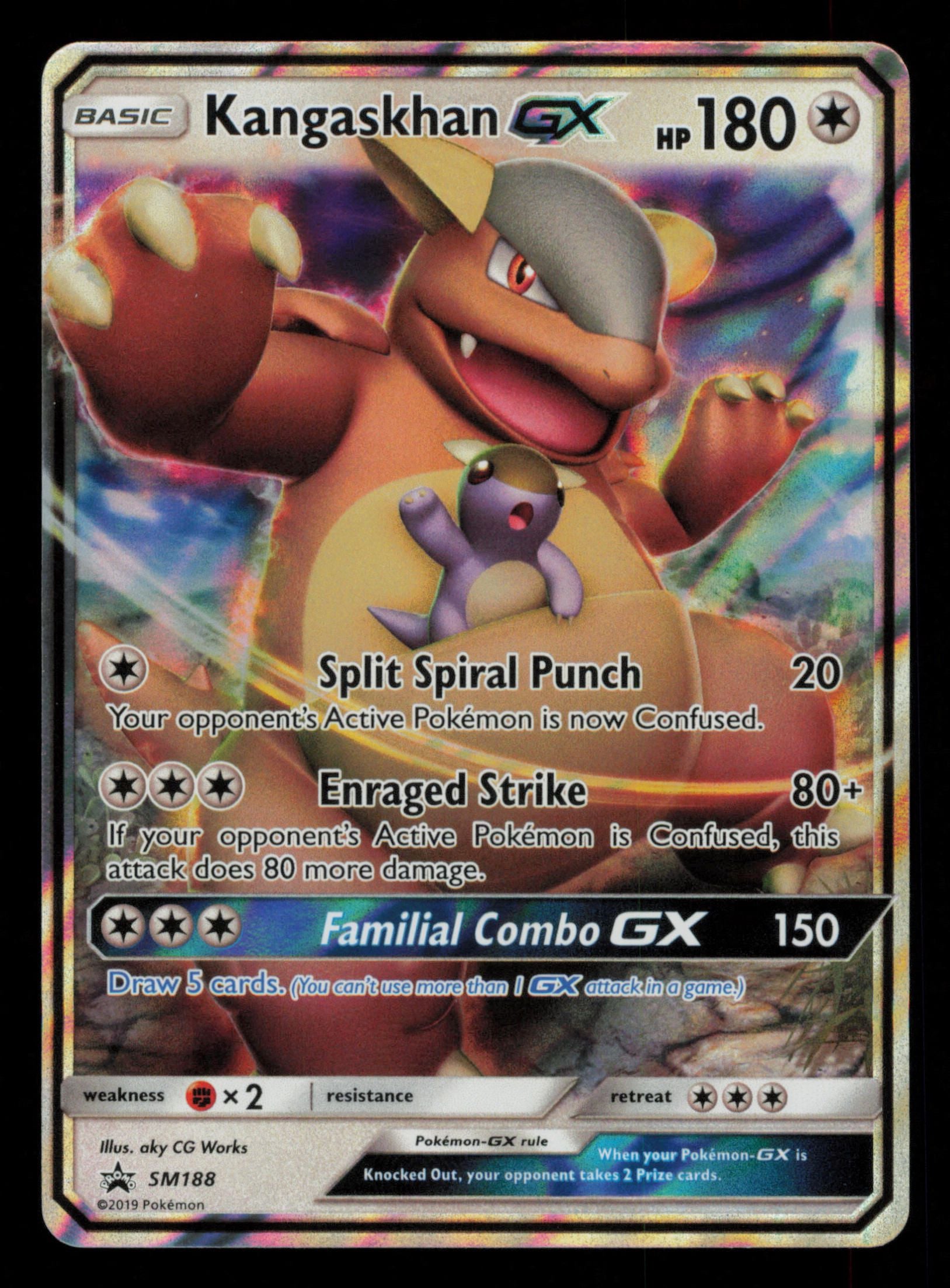 Kangaskhan GX SM188 Promo SM Black Star Promos Pokemon