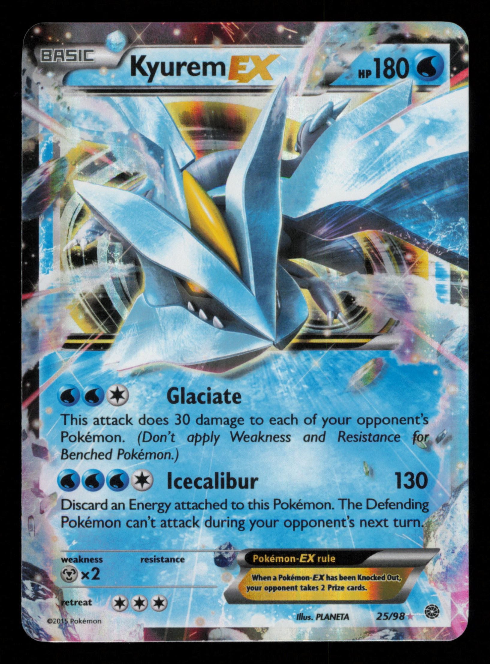 Kyurem EX 25/98 Holo Rare EX Ancient Origins Pokemon