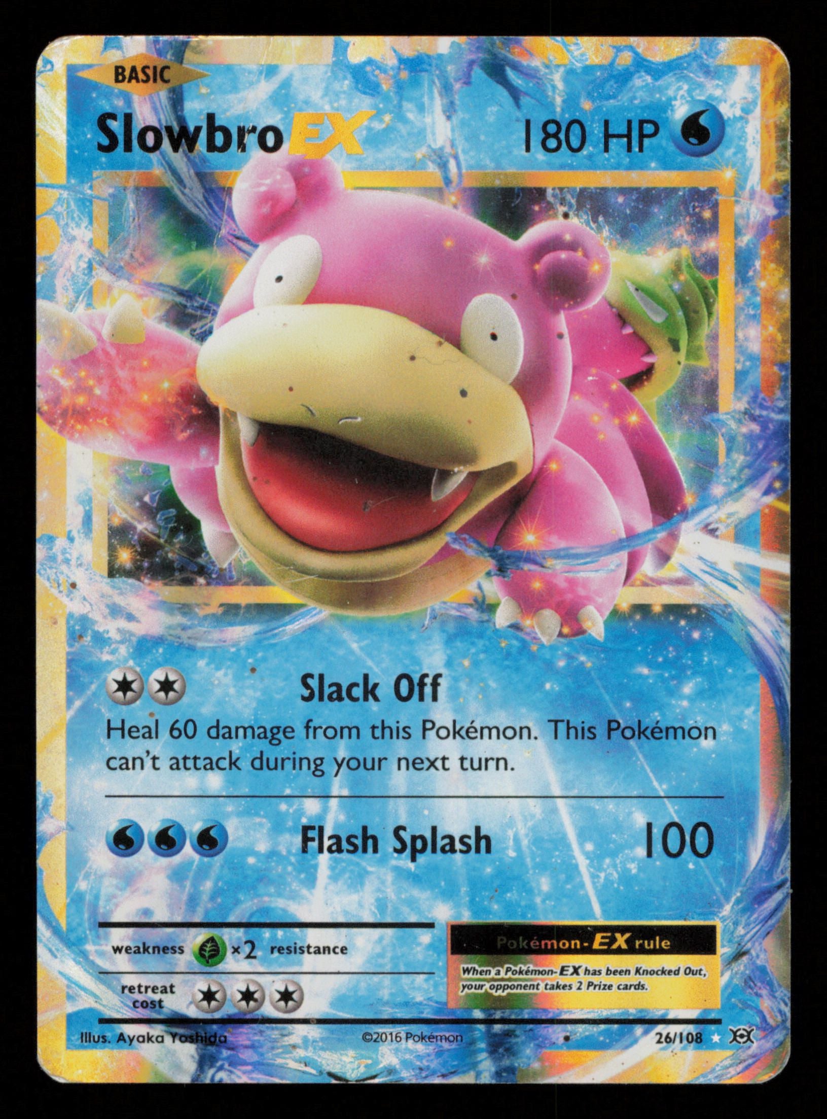 Slowbro EX 26/108 Holo Rare EX Evolutions Pokemon