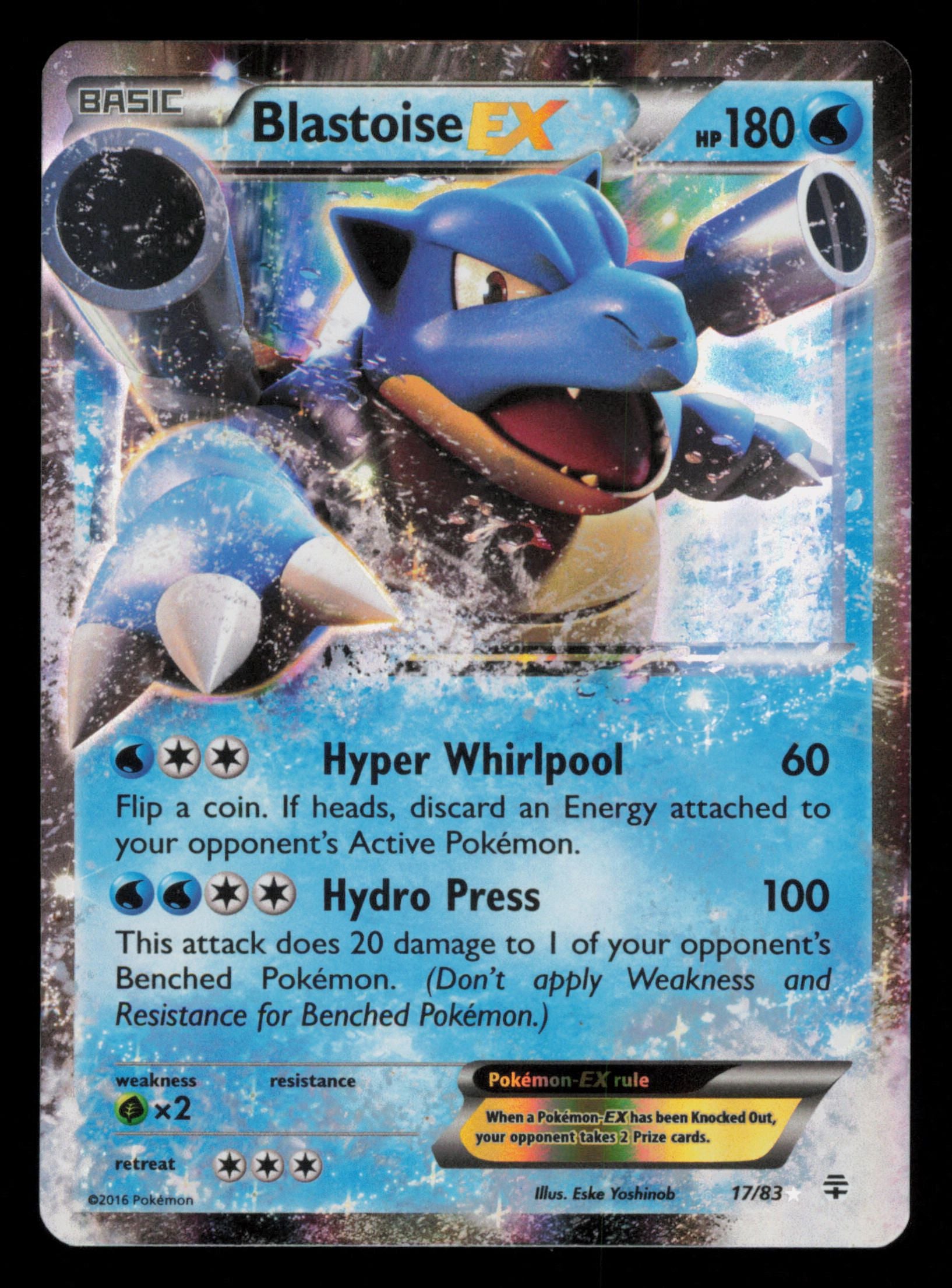 Blastoise EX 17/83 Holo Rare EX Generations Pokemon