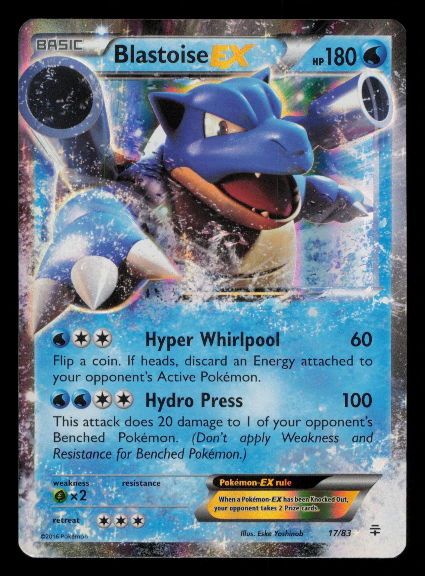 Blastoise EX 17/83 Holo Rare EX Generations Pokemon