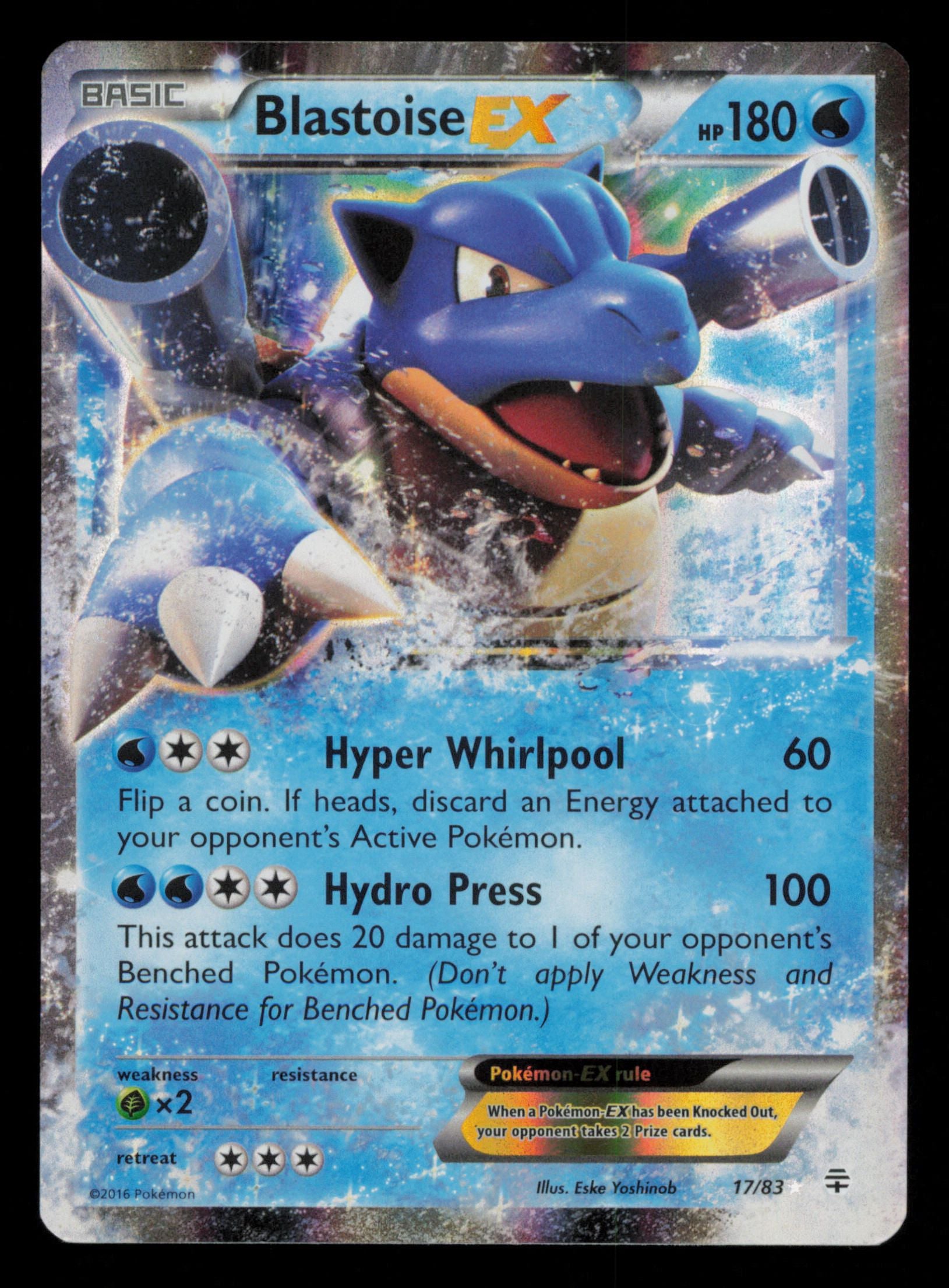 Blastoise EX 17/83 Holo Rare EX Generations Pokemon