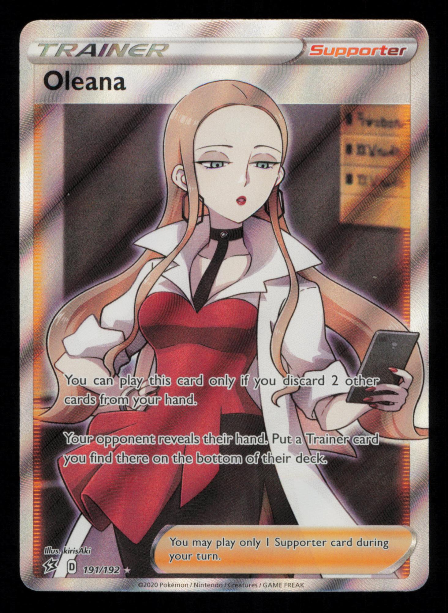Oleana 191/192 Rare Ultra Rebel Clash Pokemon
