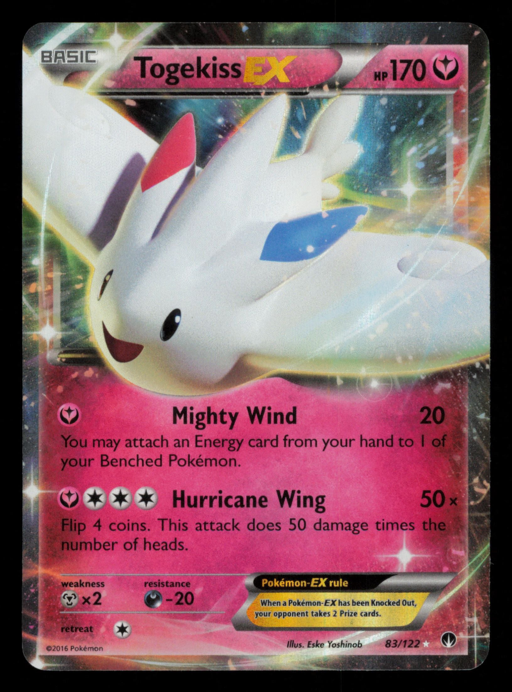 Togekiss EX 83/122 Holo Rare EX BREAKpoint Pokemon