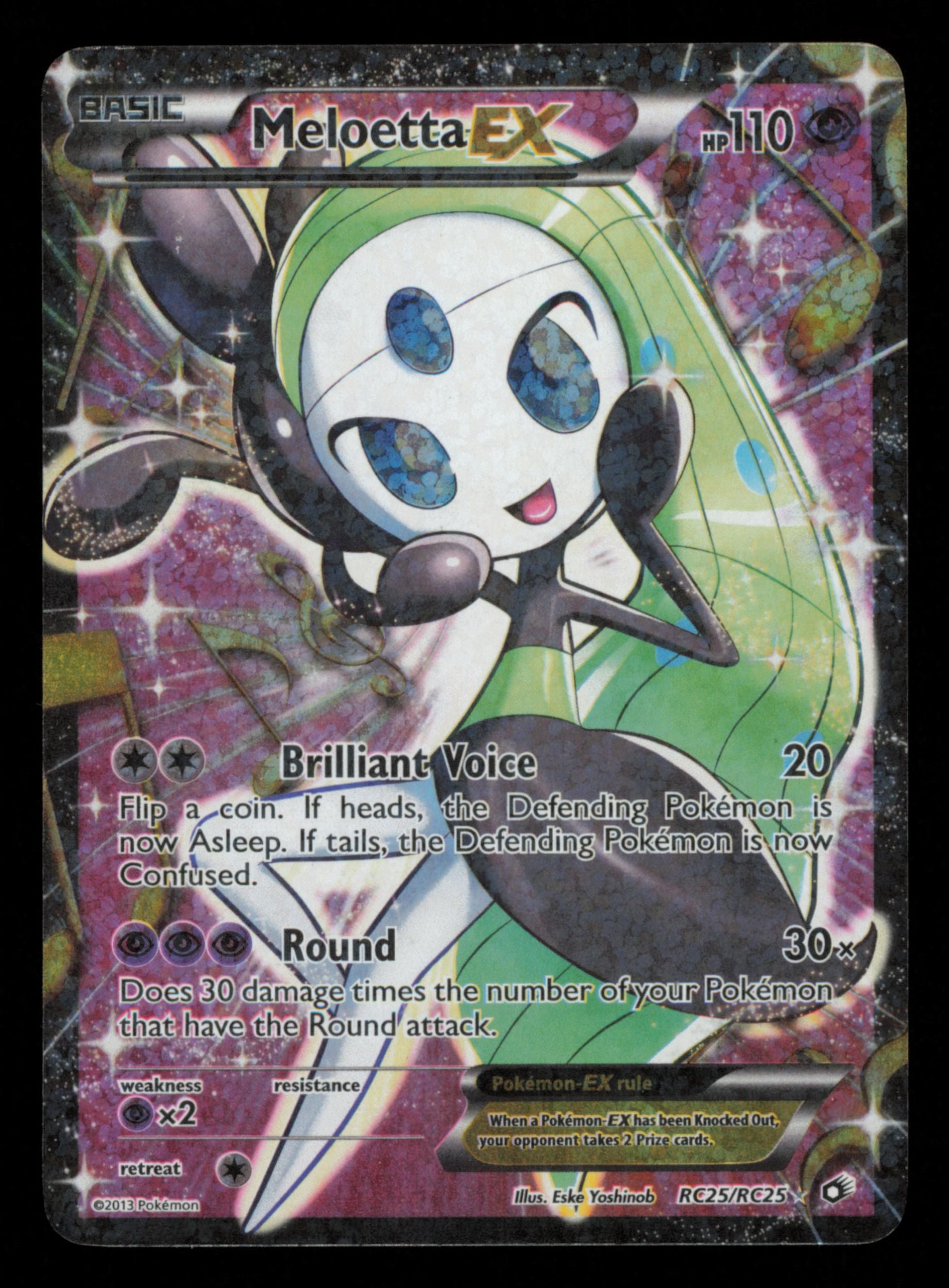 Meloetta EX RC25/RC25 Rare Ultra Legendary Treasures Pokemon