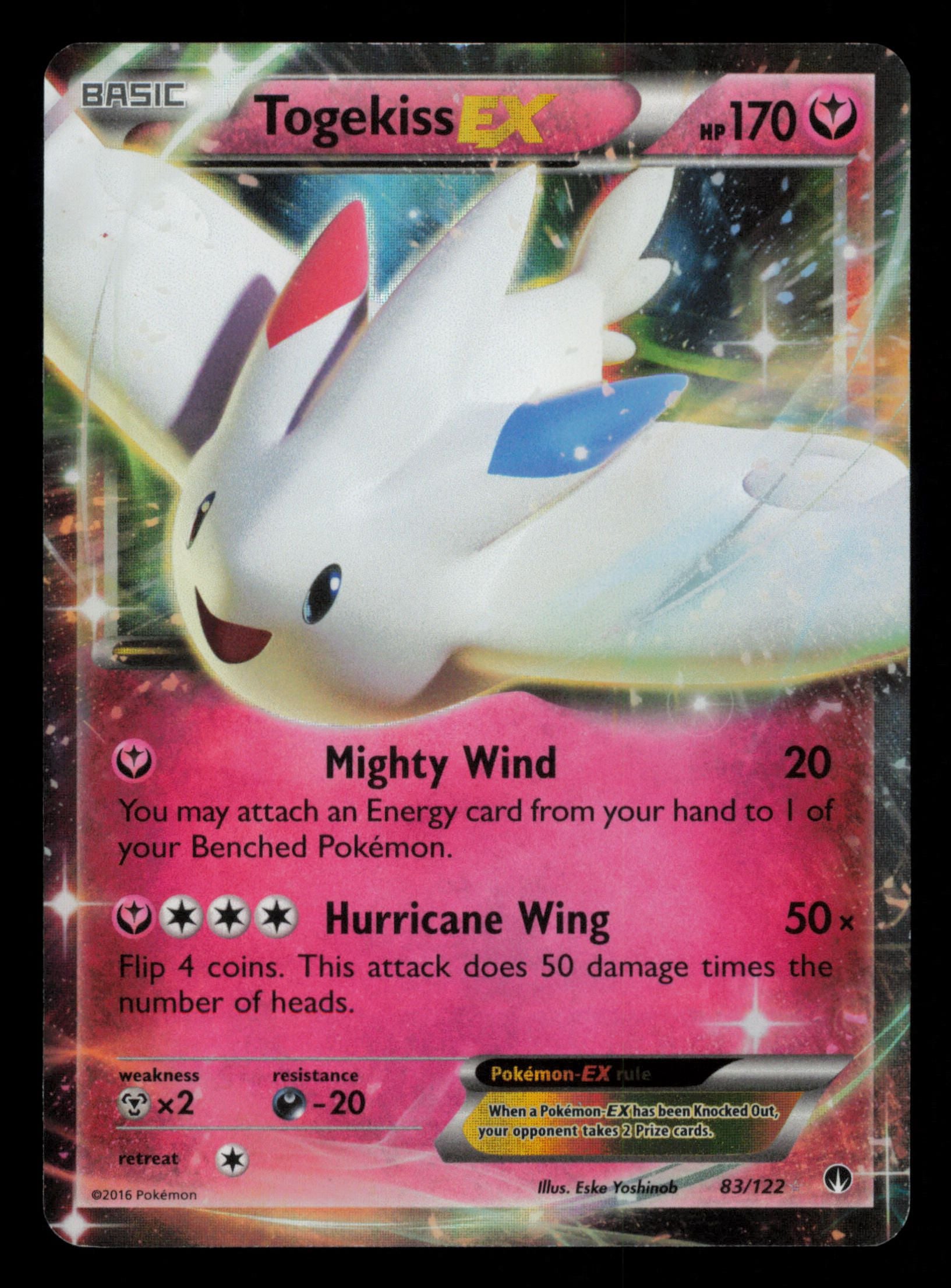Togekiss EX 83/122 Holo Rare EX BREAKpoint Pokemon