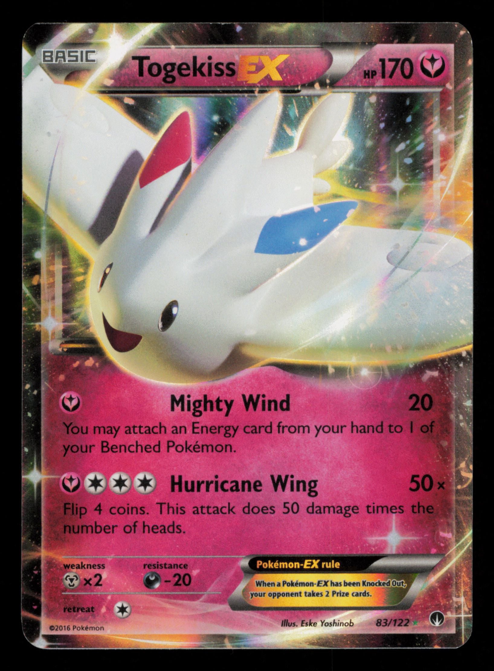 Togekiss EX 83/122 Holo Rare EX BREAKpoint Pokemon