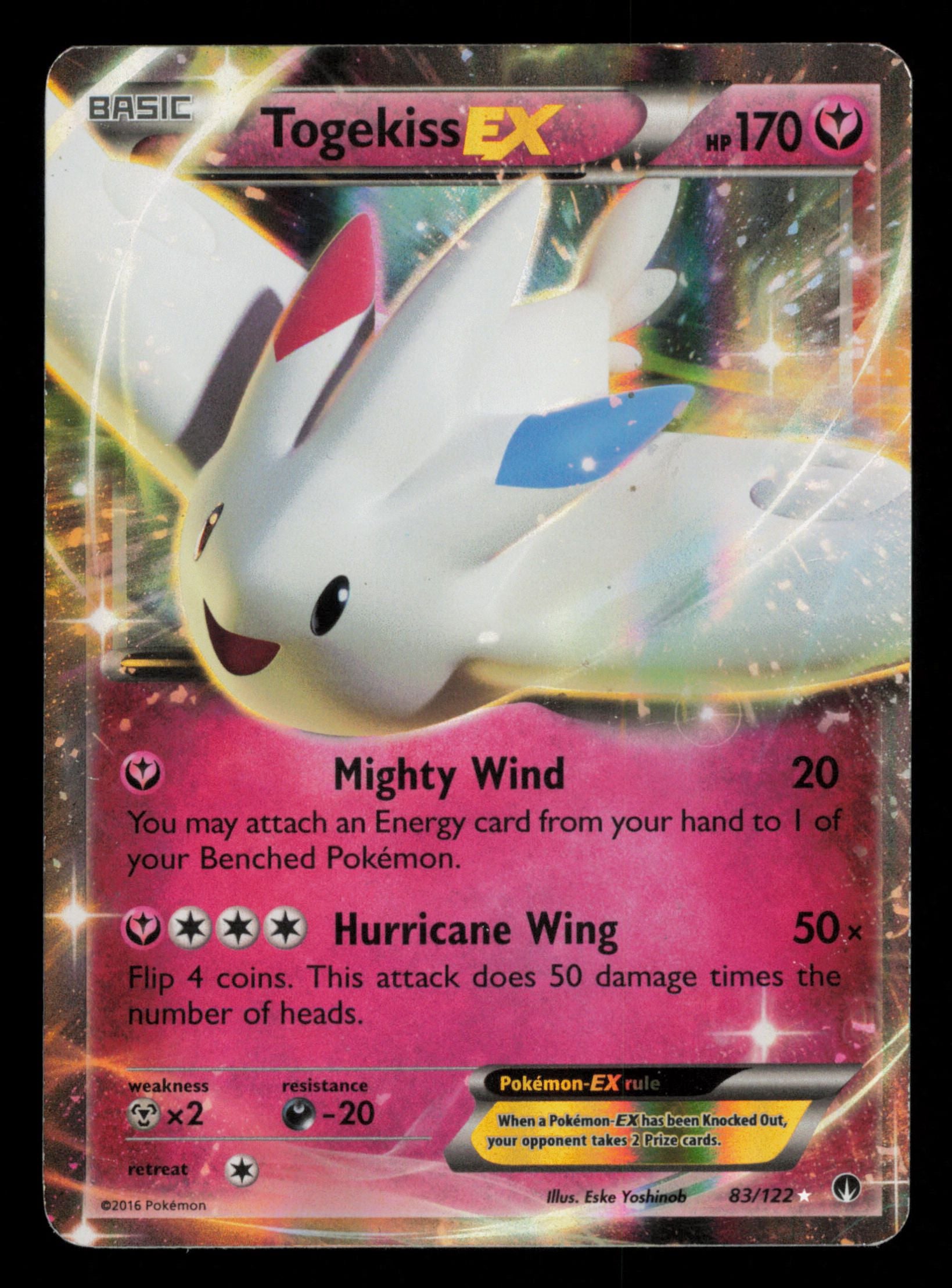 Togekiss EX 83/122 Holo Rare EX BREAKpoint Pokemon