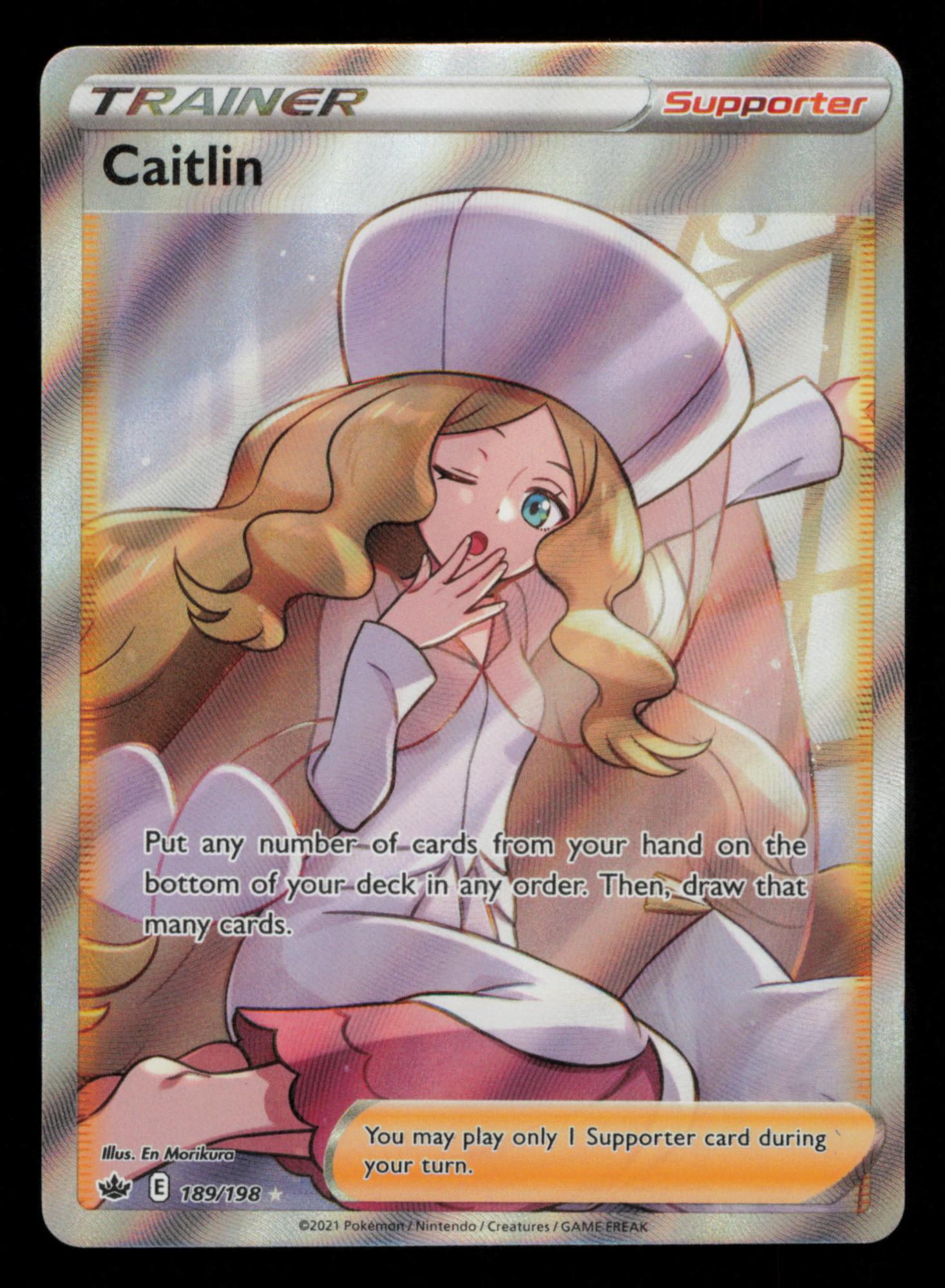 Caitlin 189/198 Rare Ultra Chilling Reign Pokemon
