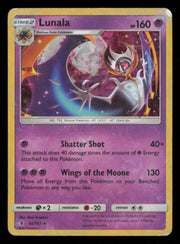 Lunala 61/145 Rare  Cracked Ice  Guardians Rising Pokemon