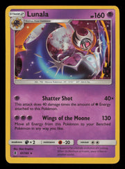 Lunala 61/145 Rare Cracked Ice  Guardians Rising Pokemon