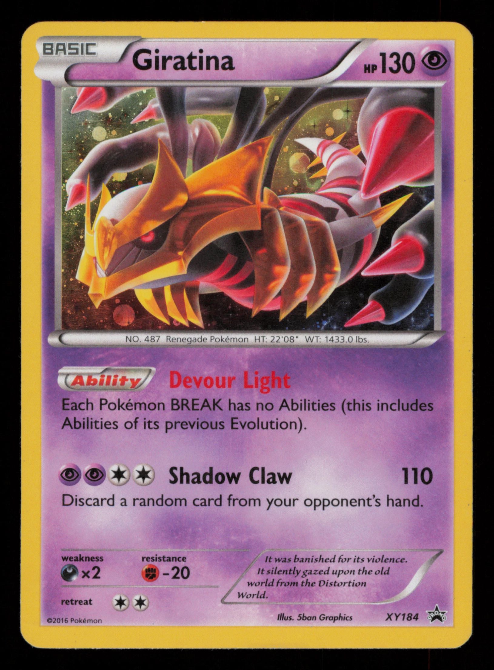 Giratina XY184 Promo XY Black Star Promos Pokemon