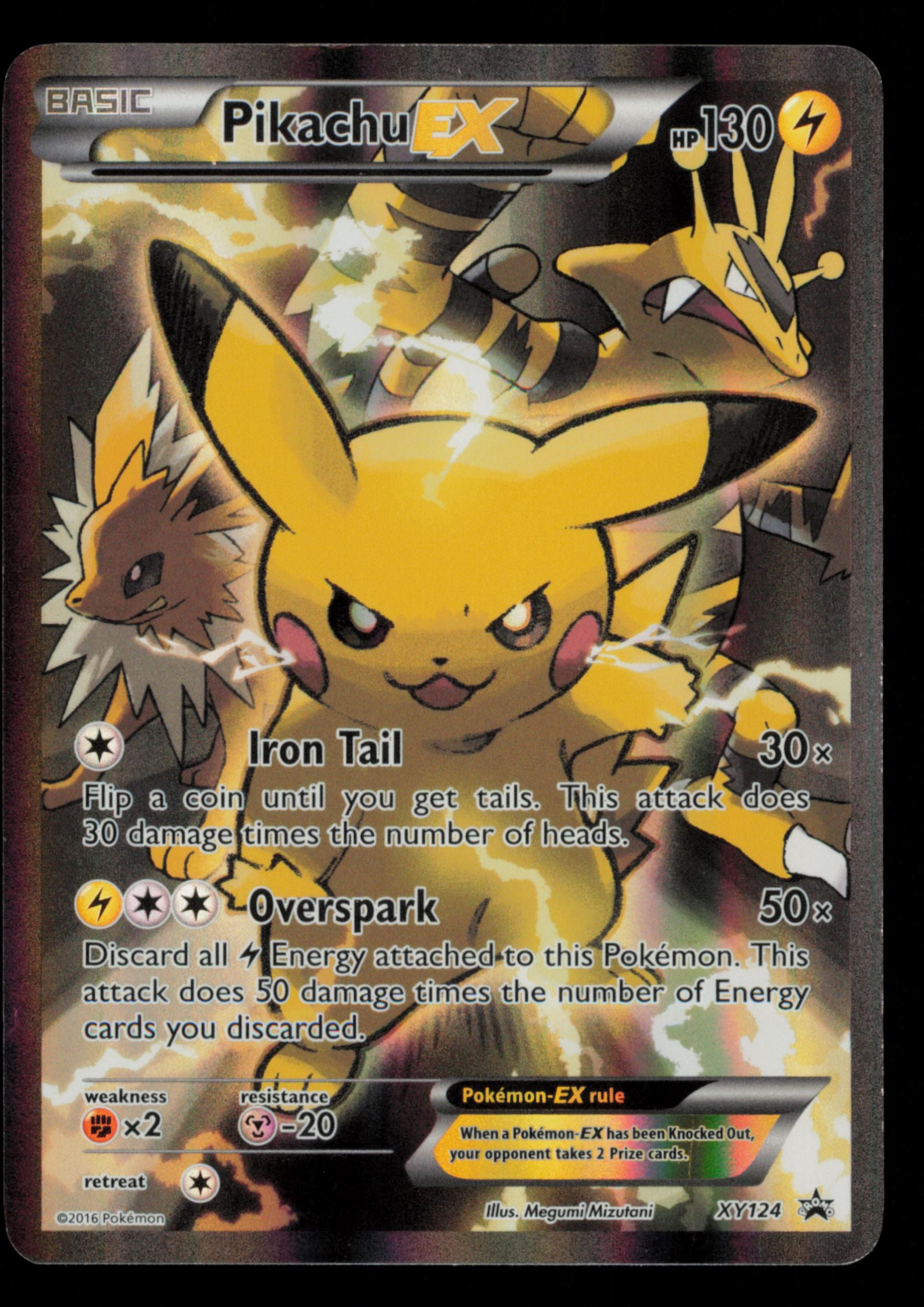 Pikachu EX XY124 Promo XY Black Star Promos Pokemon