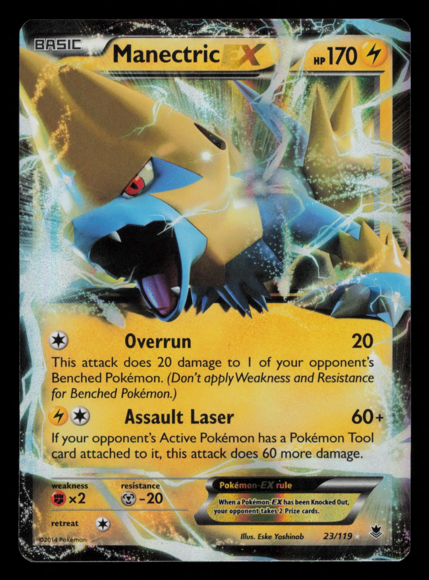 Manectric EX 23/119 Holo Rare EX Phantom Forces Pokemon
