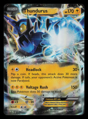 Thundurus EX 26/108 Holo Rare EX Roaring Skies Pokemon