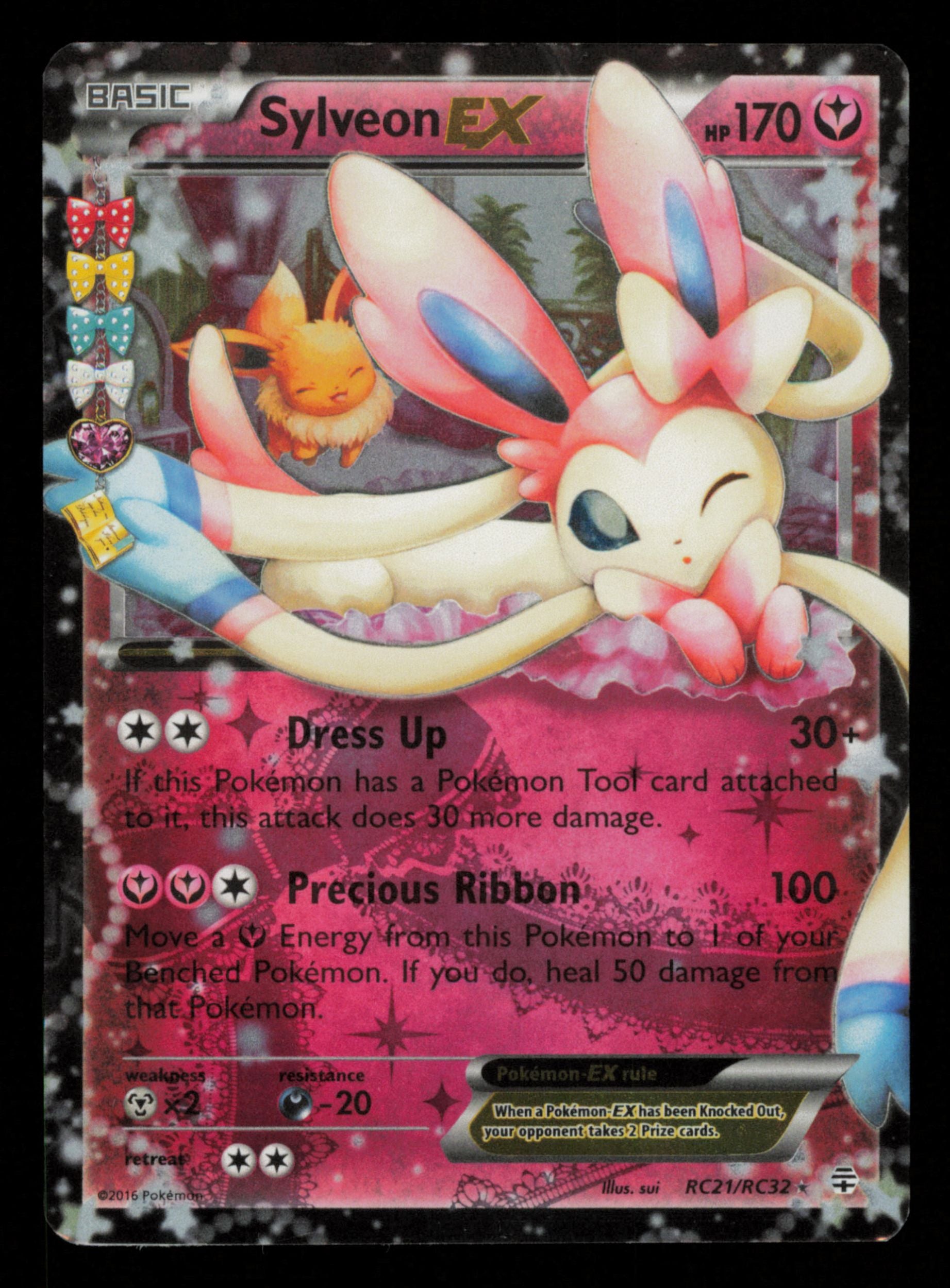 Sylveon EX RC21/RC32 Holo Rare EX Generations Pokemon