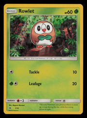 Rowlet 7/25 McDonald's Collection 2021 Pokemon