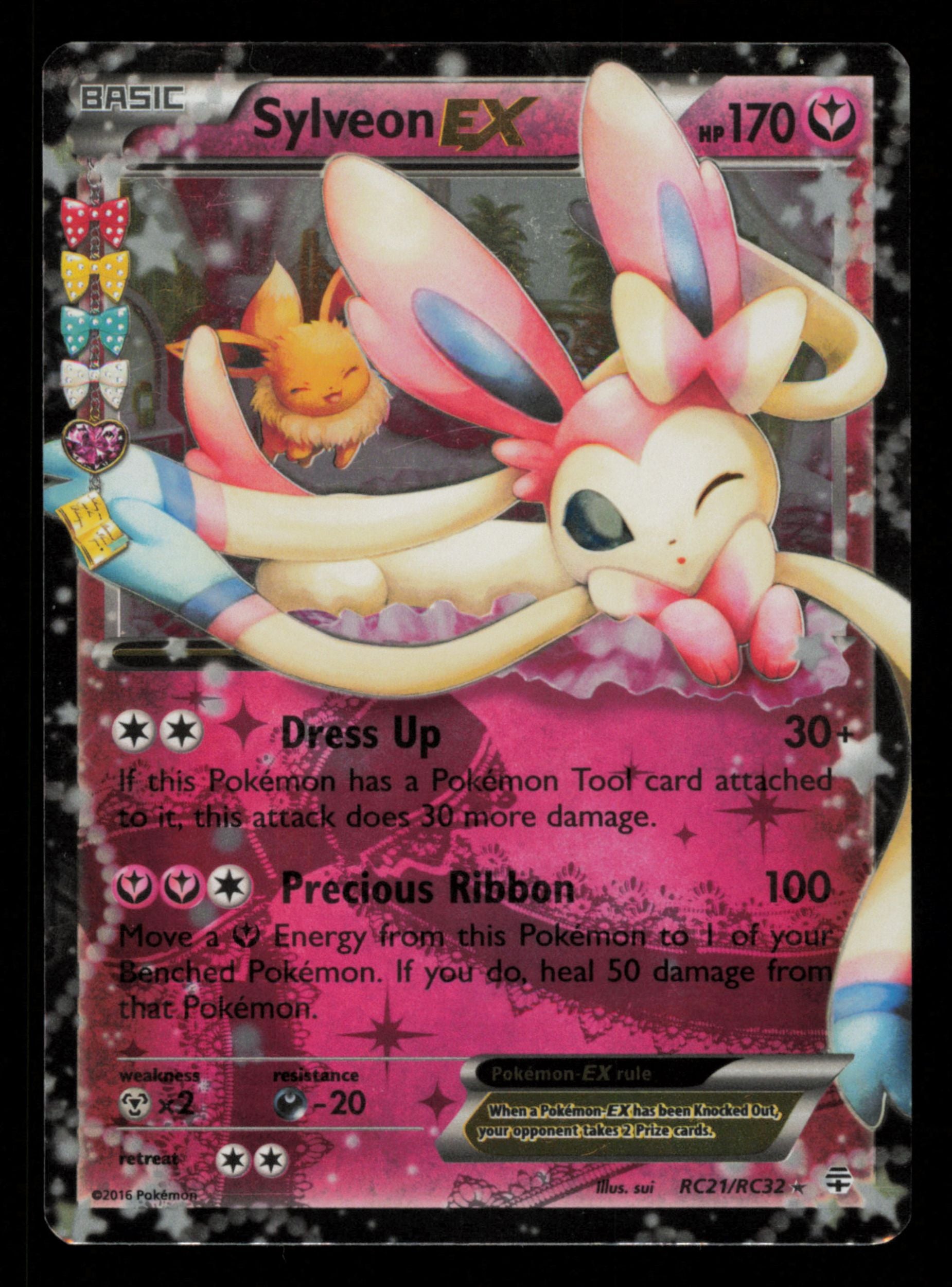 Sylveon EX RC21/RC32 Holo Rare EX Generations Pokemon