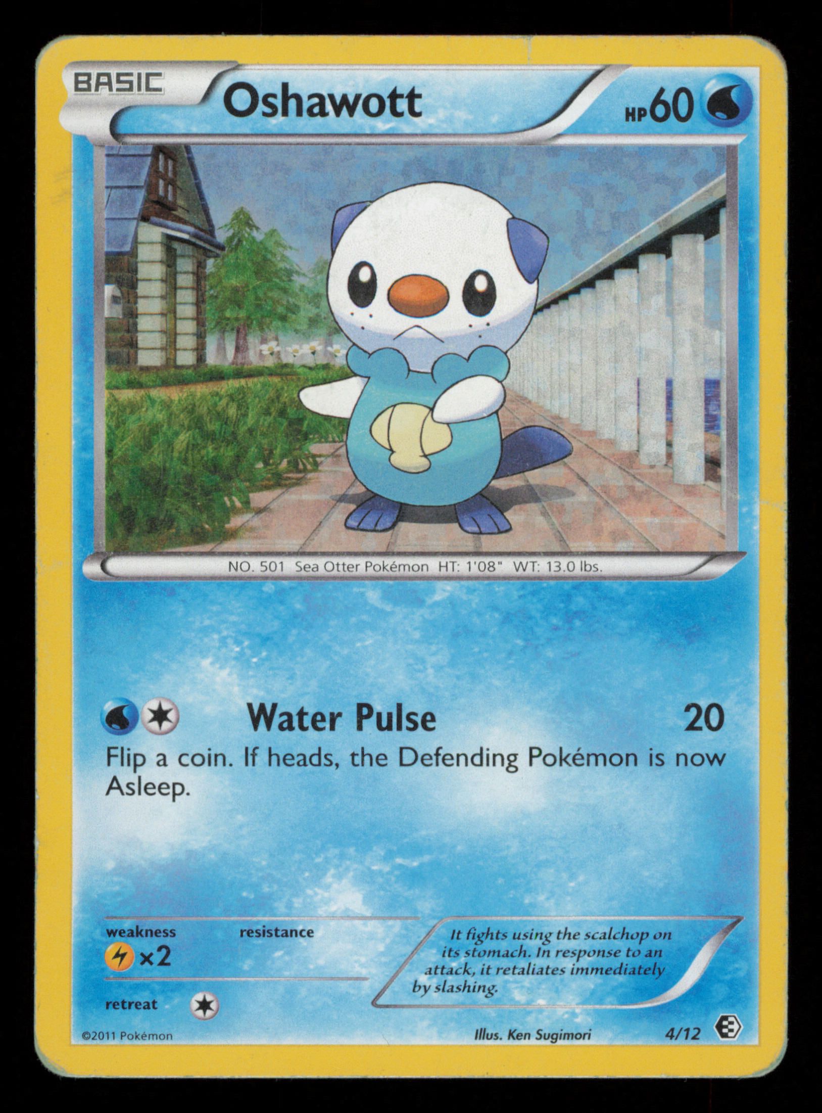 Oshawott 4/12 McDonald's Collection 2011 Pokemon