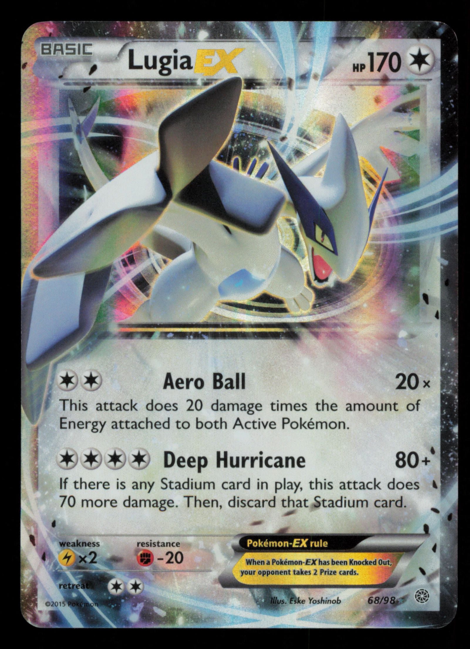Lugia EX 68/98 Holo Rare EX Ancient Origins Pokemon