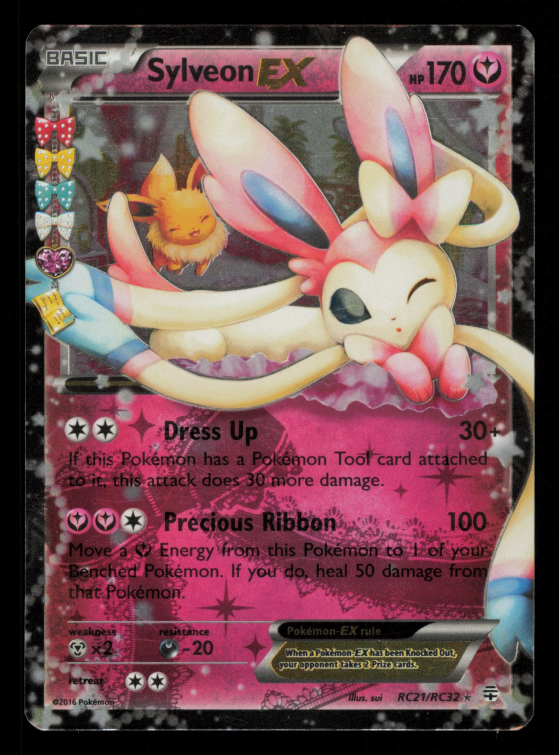 Sylveon EX RC21/RC32 Holo Rare EX Generations Pokemon