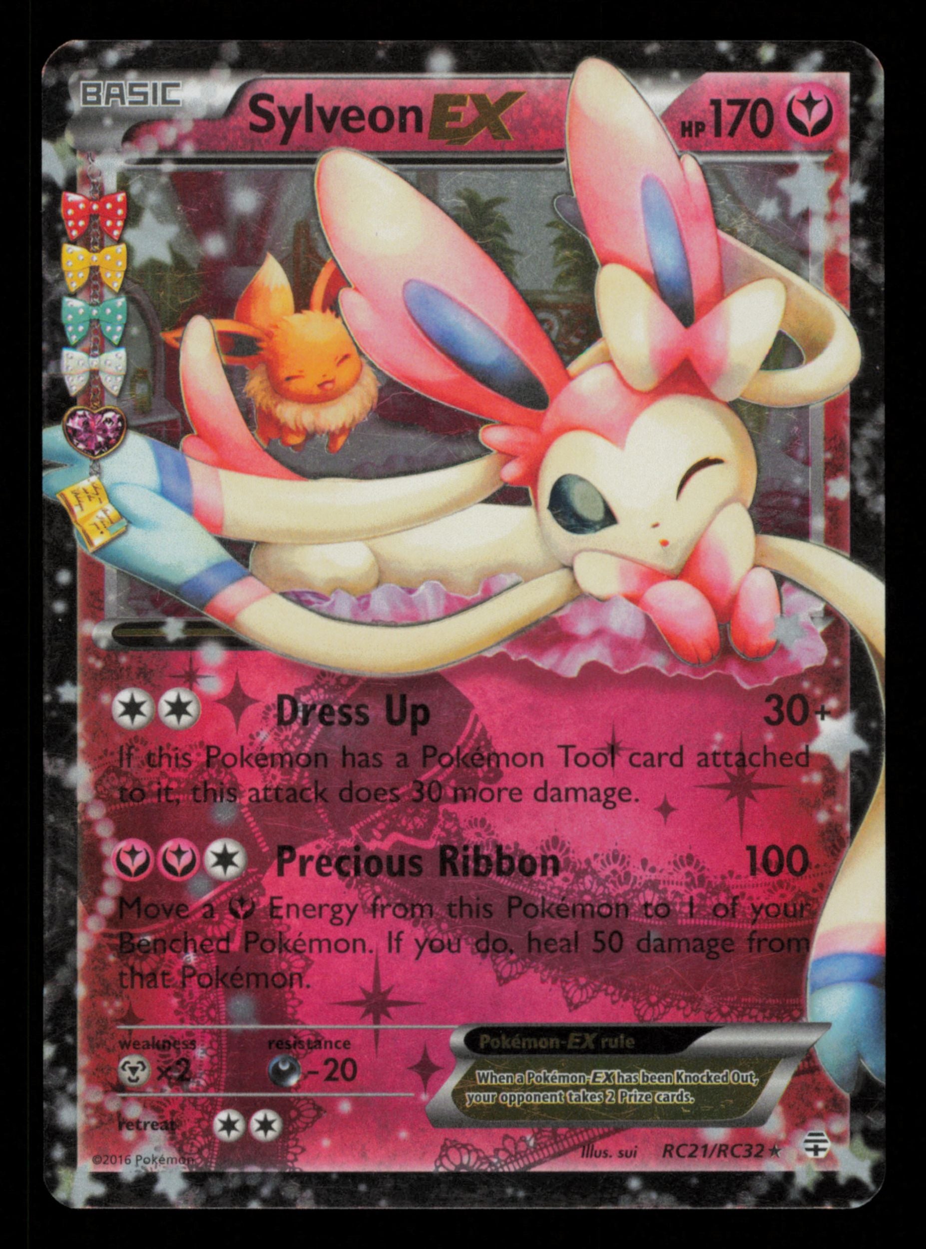 Sylveon EX RC21/RC32 Holo Rare EX Generations Pokemon