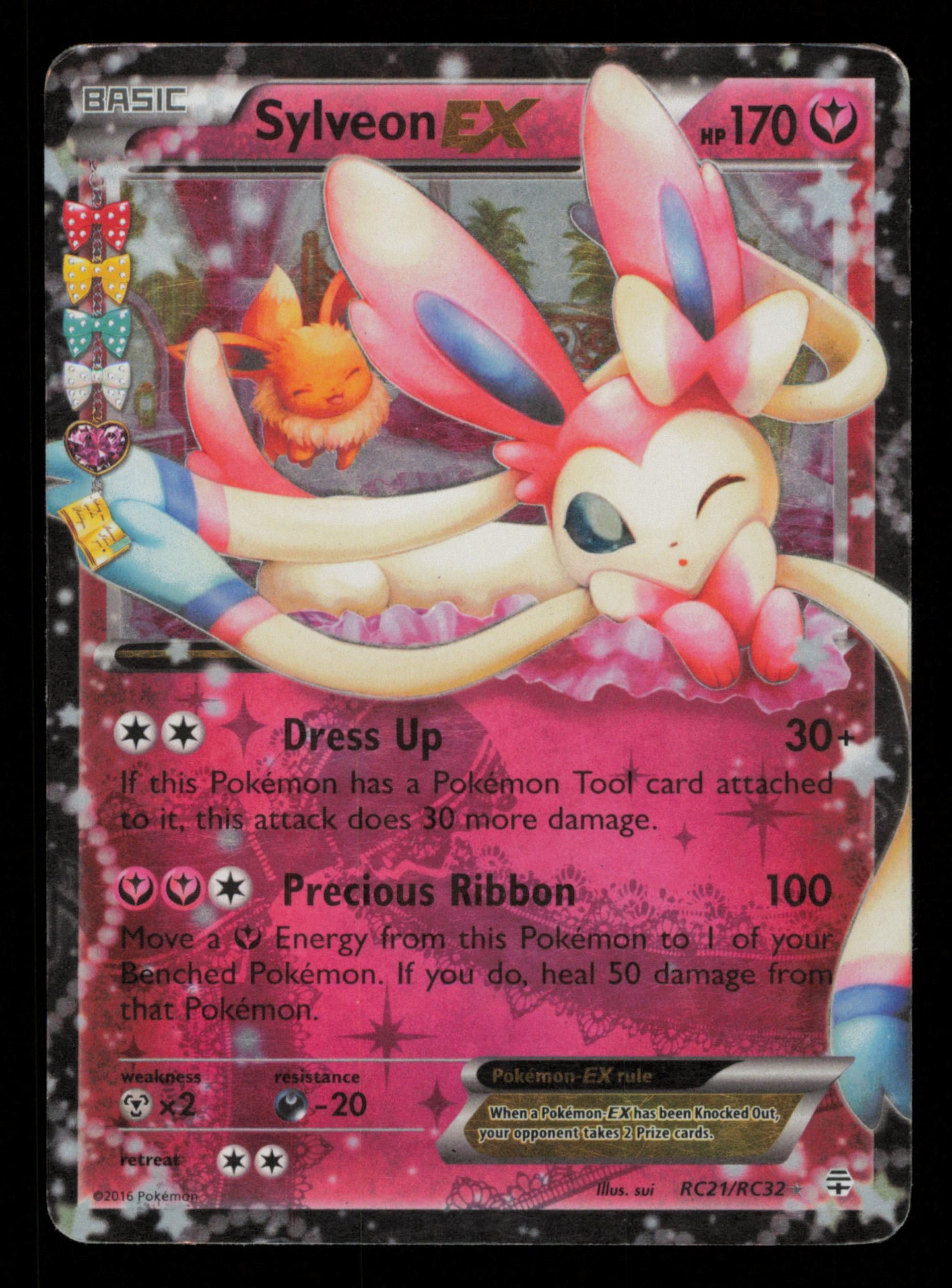 Sylveon EX RC21/RC32 Holo Rare EX Generations Pokemon