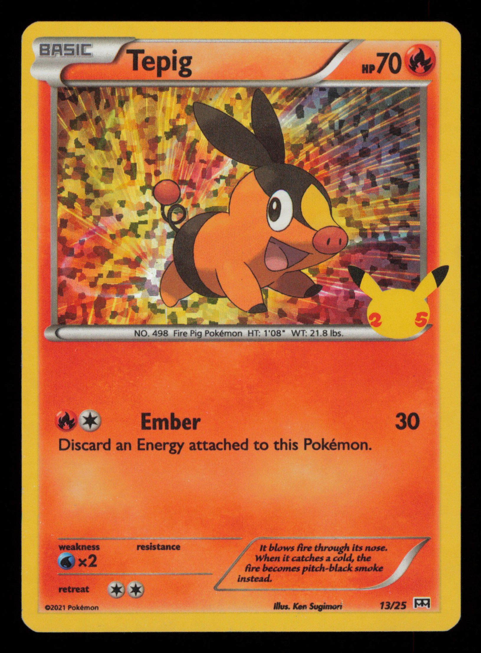 Tepig 13/25 McDonald's Collection 2021 Pokemon