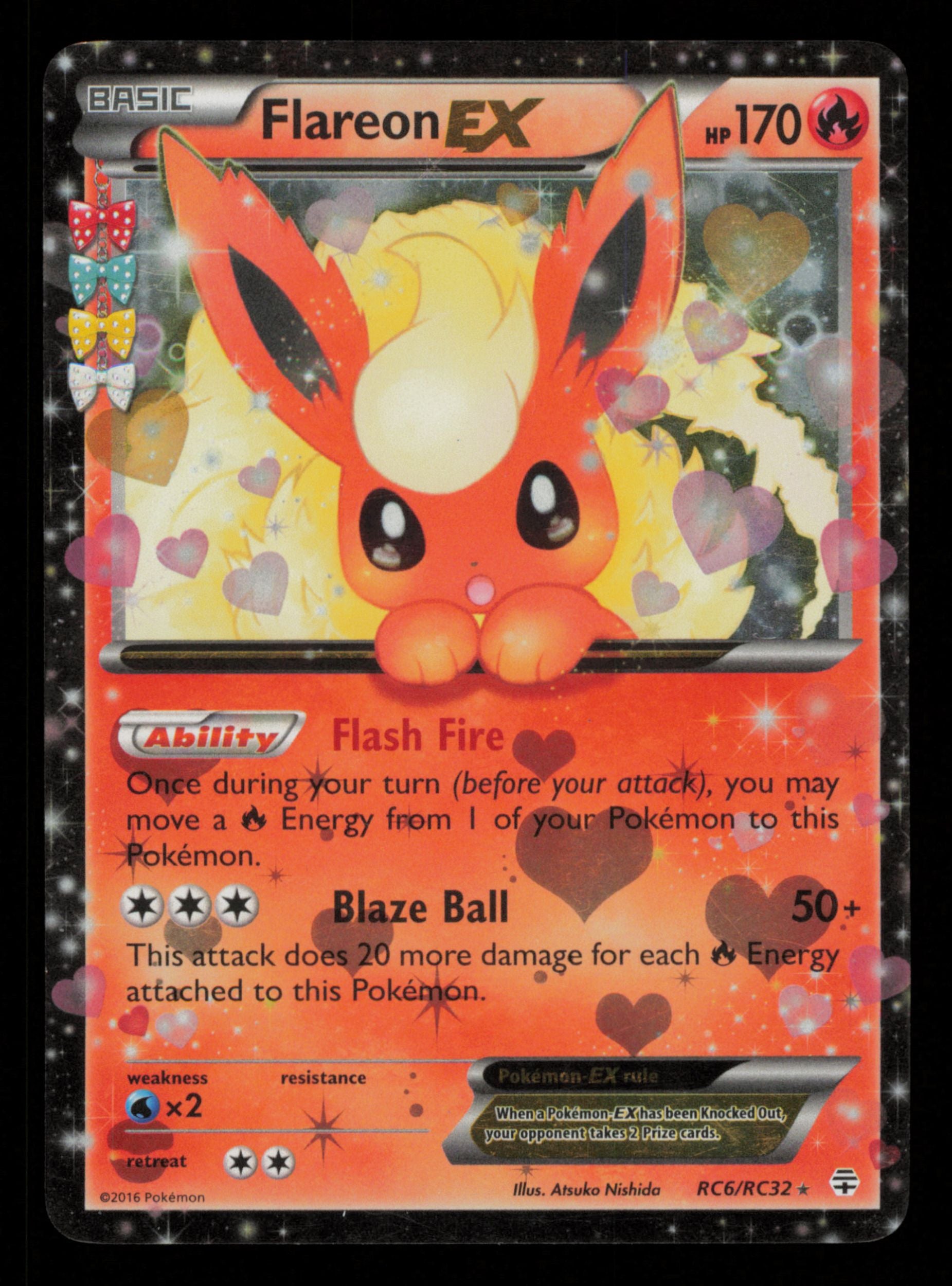 Flareon EX RC6/RC32 Holo Rare EX Generations Pokemon