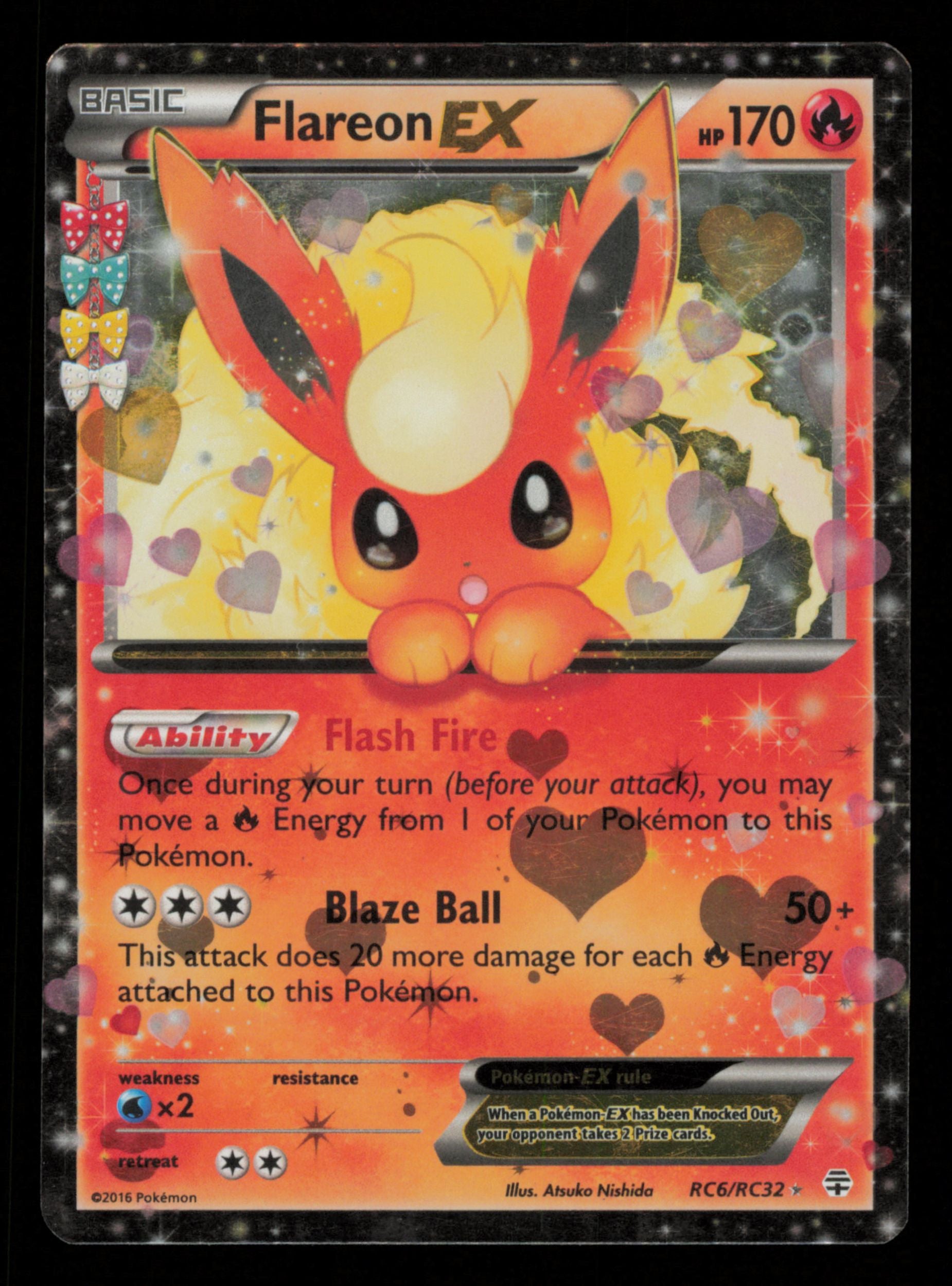 Flareon EX RC6/RC32 Holo Rare EX Generations Pokemon