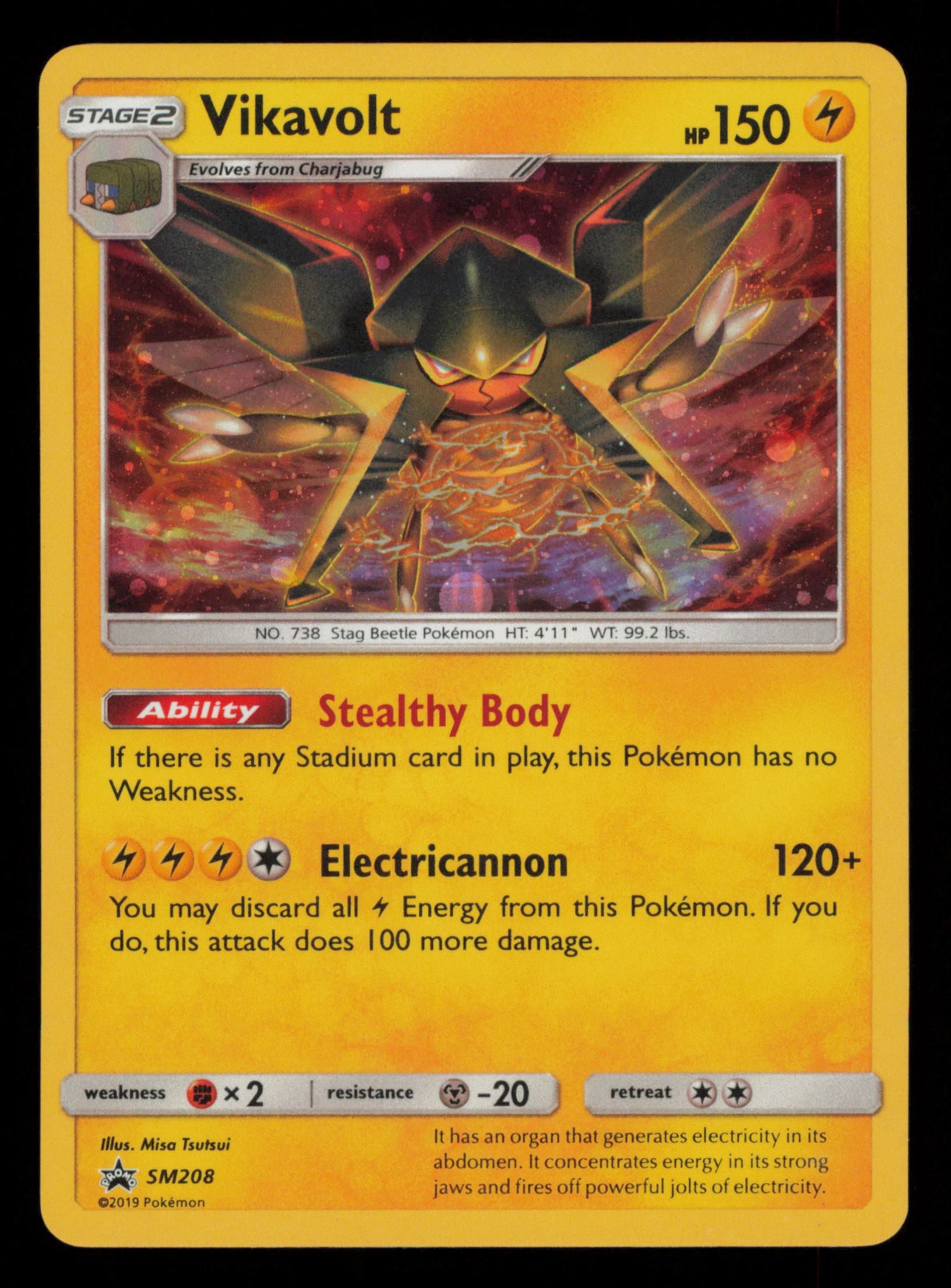 Vikavolt SM208 Promo SM Black Star Promos Pokemon