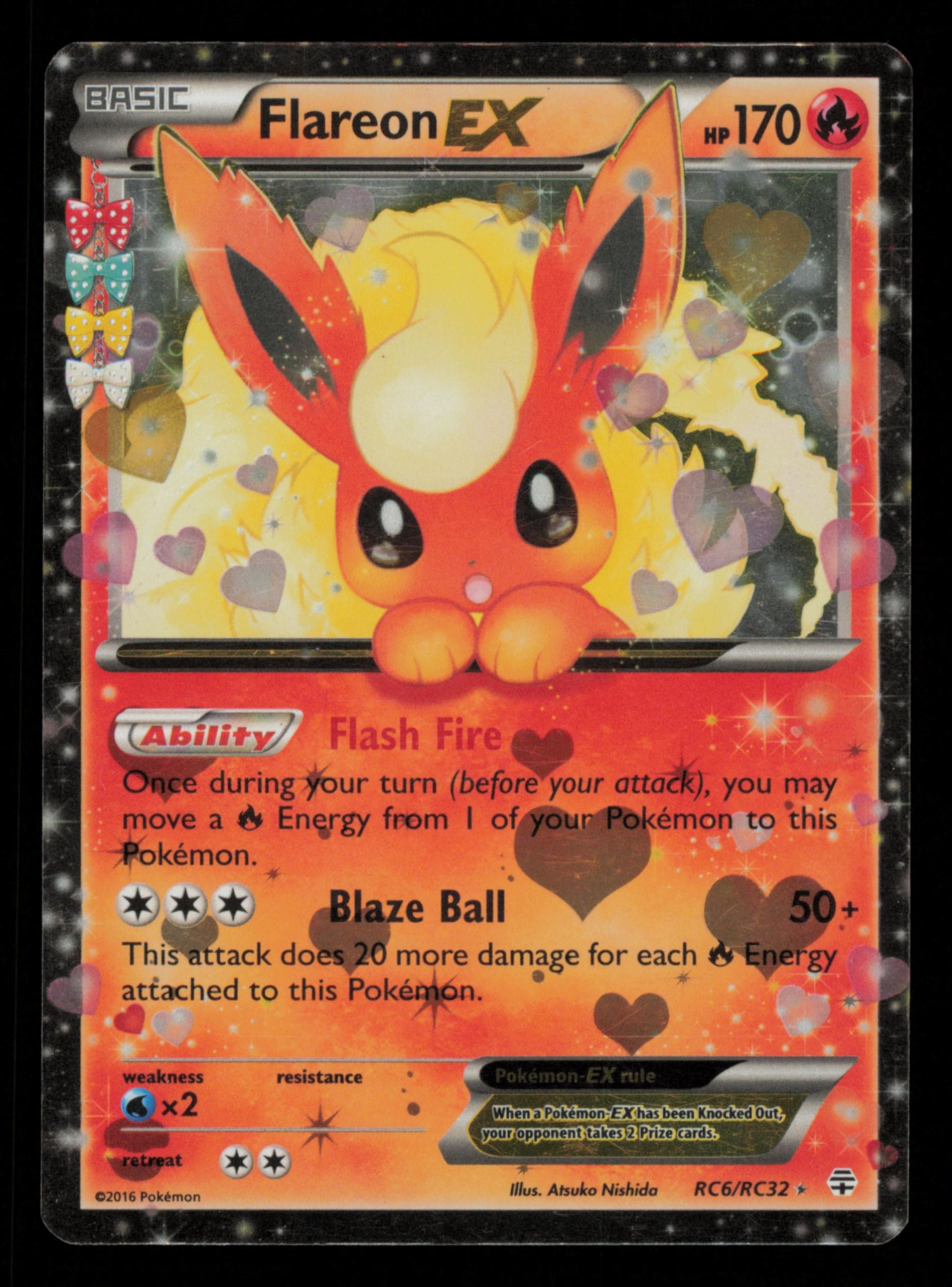 Flareon EX RC6/RC32 Holo Rare EX Generations Pokemon