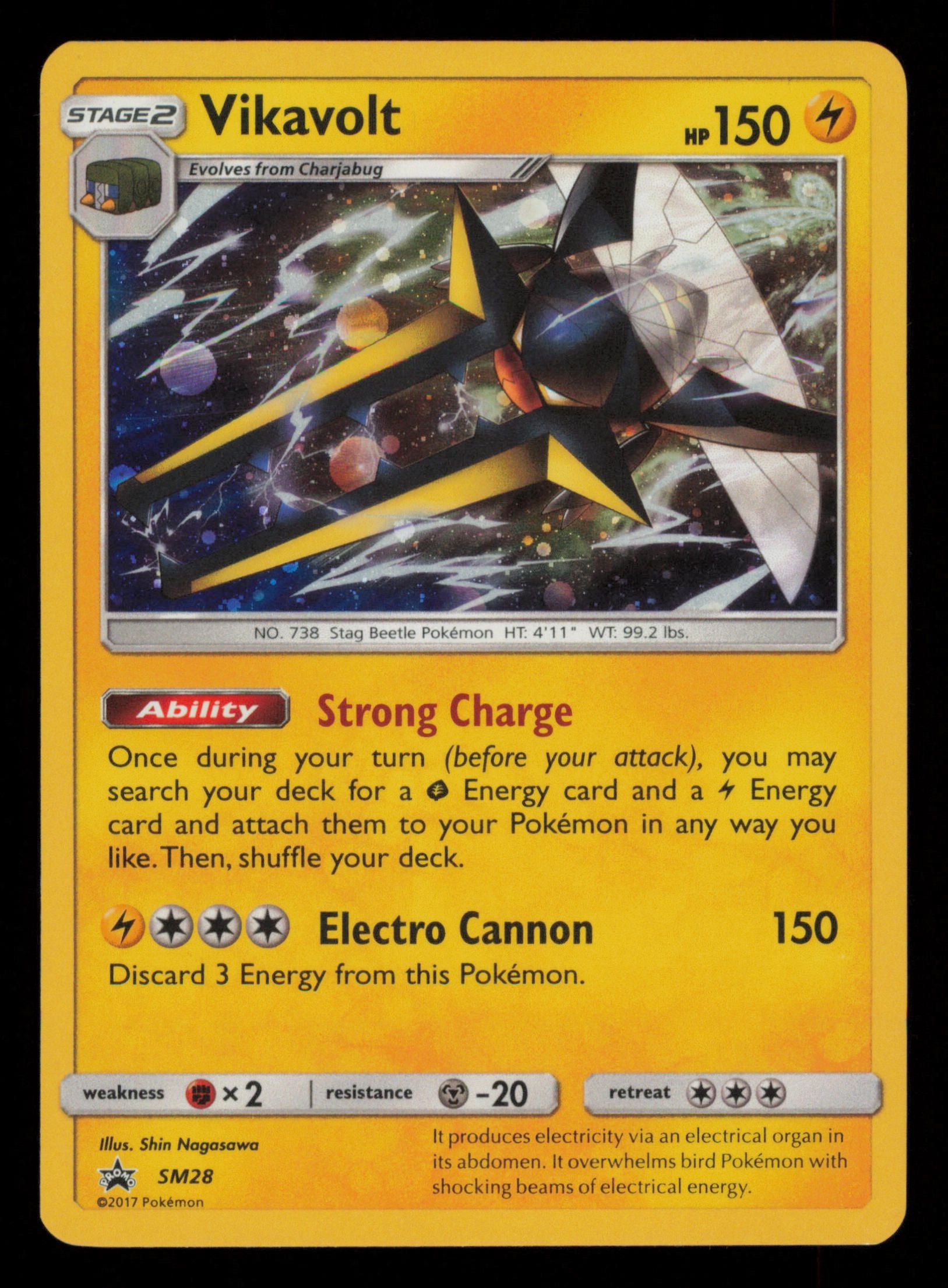 Vikavolt SM28 Promo SM Black Star Promos Pokemon