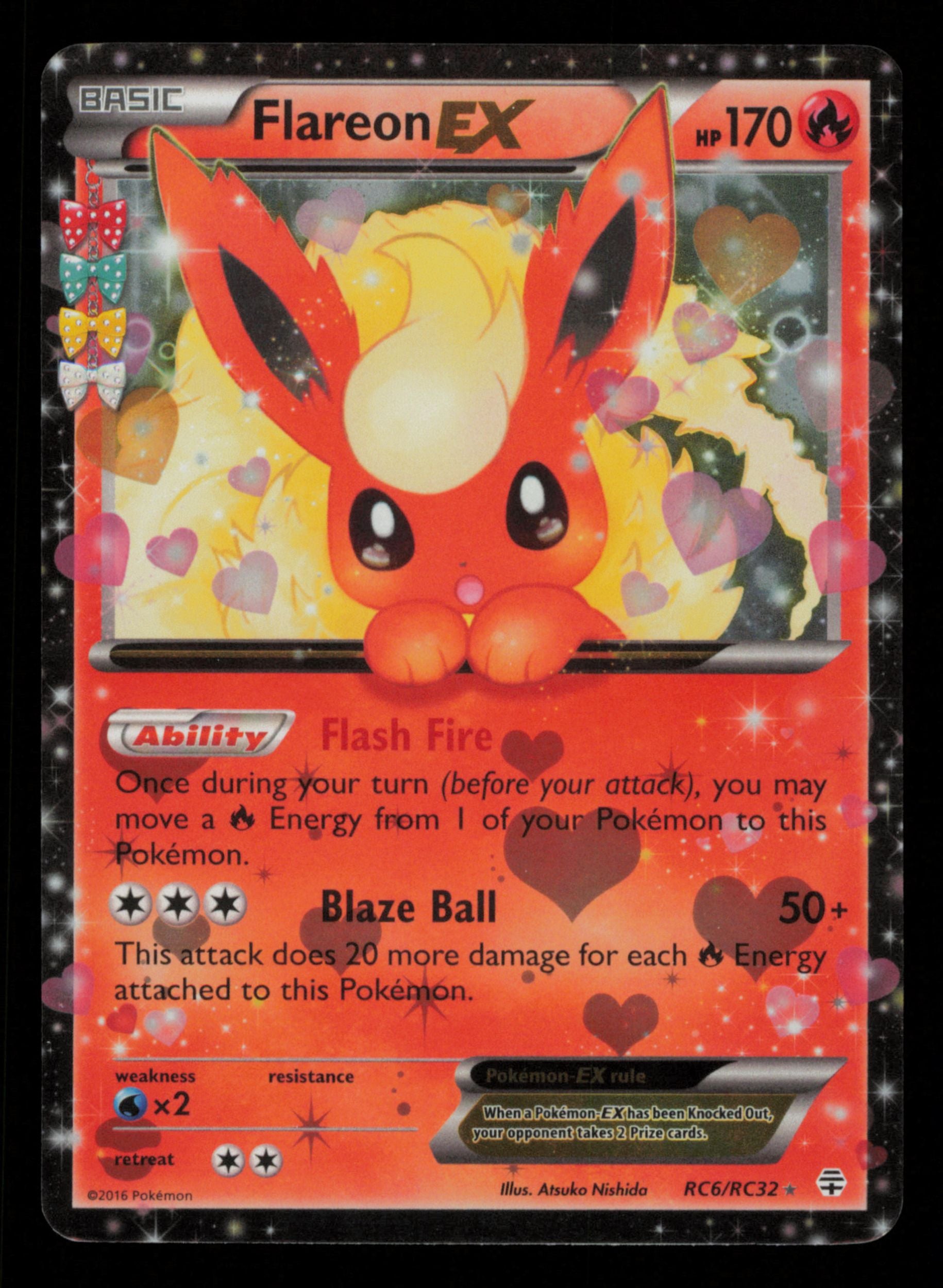 Flareon EX RC6/RC32 Holo Rare EX Generations Pokemon