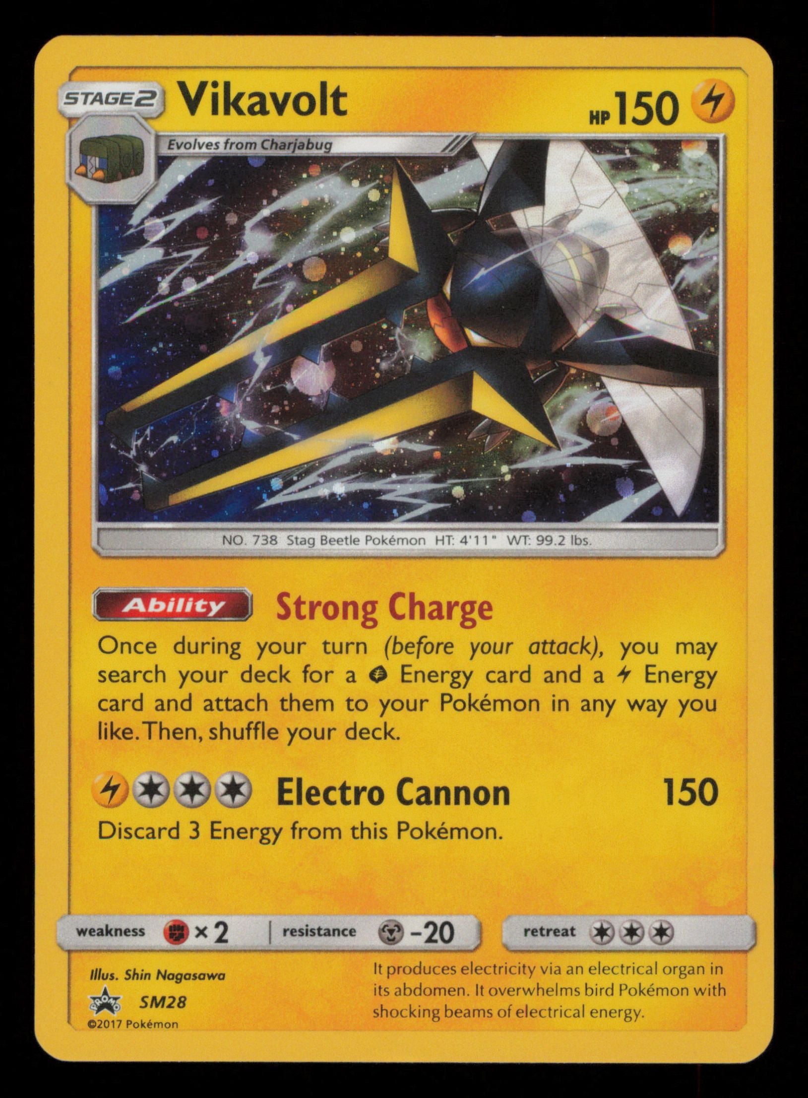 Vikavolt SM28 Promo SM Black Star Promos Pokemon