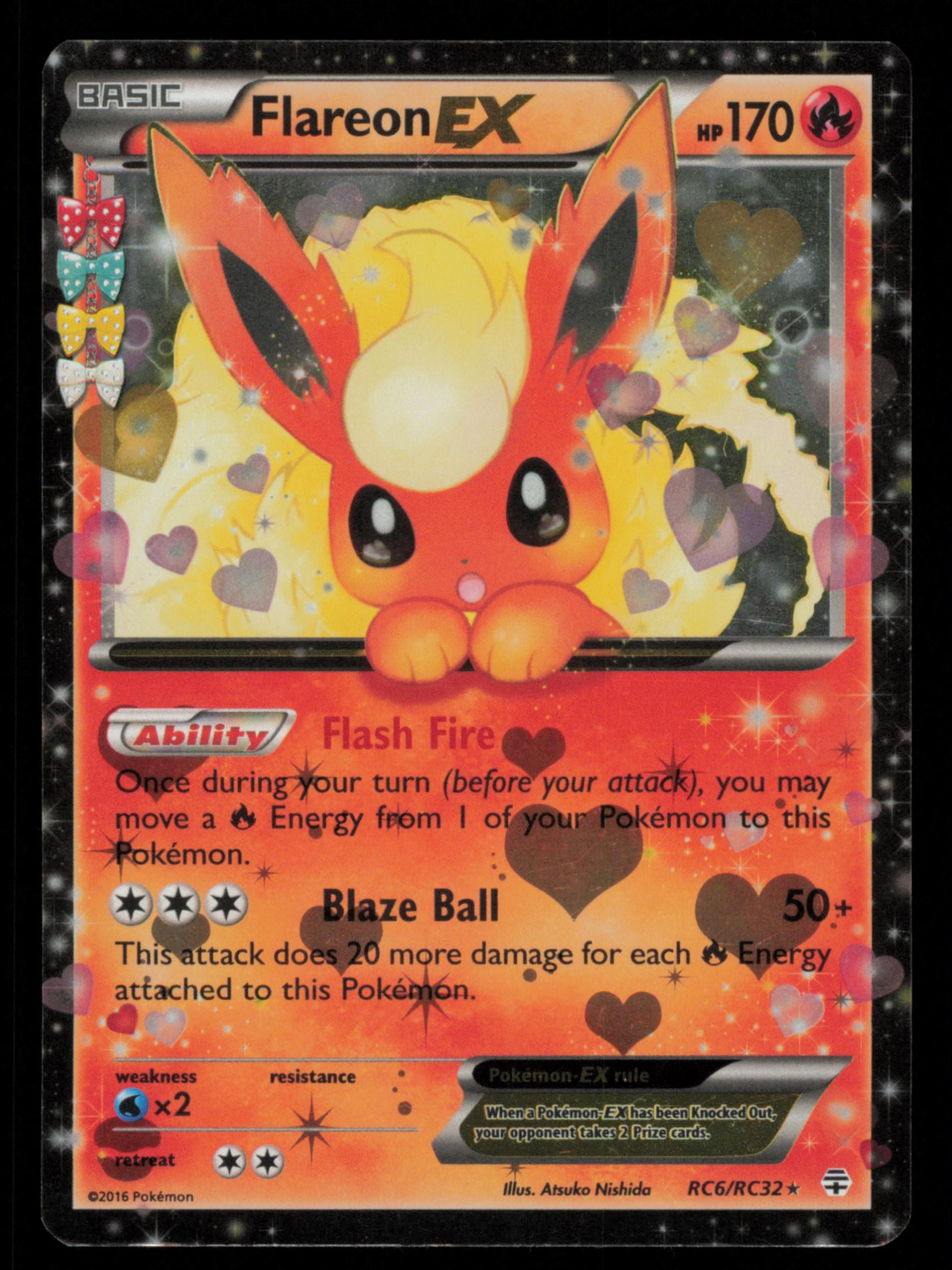 Flareon EX RC6/RC32 Holo Rare EX Generations Pokemon