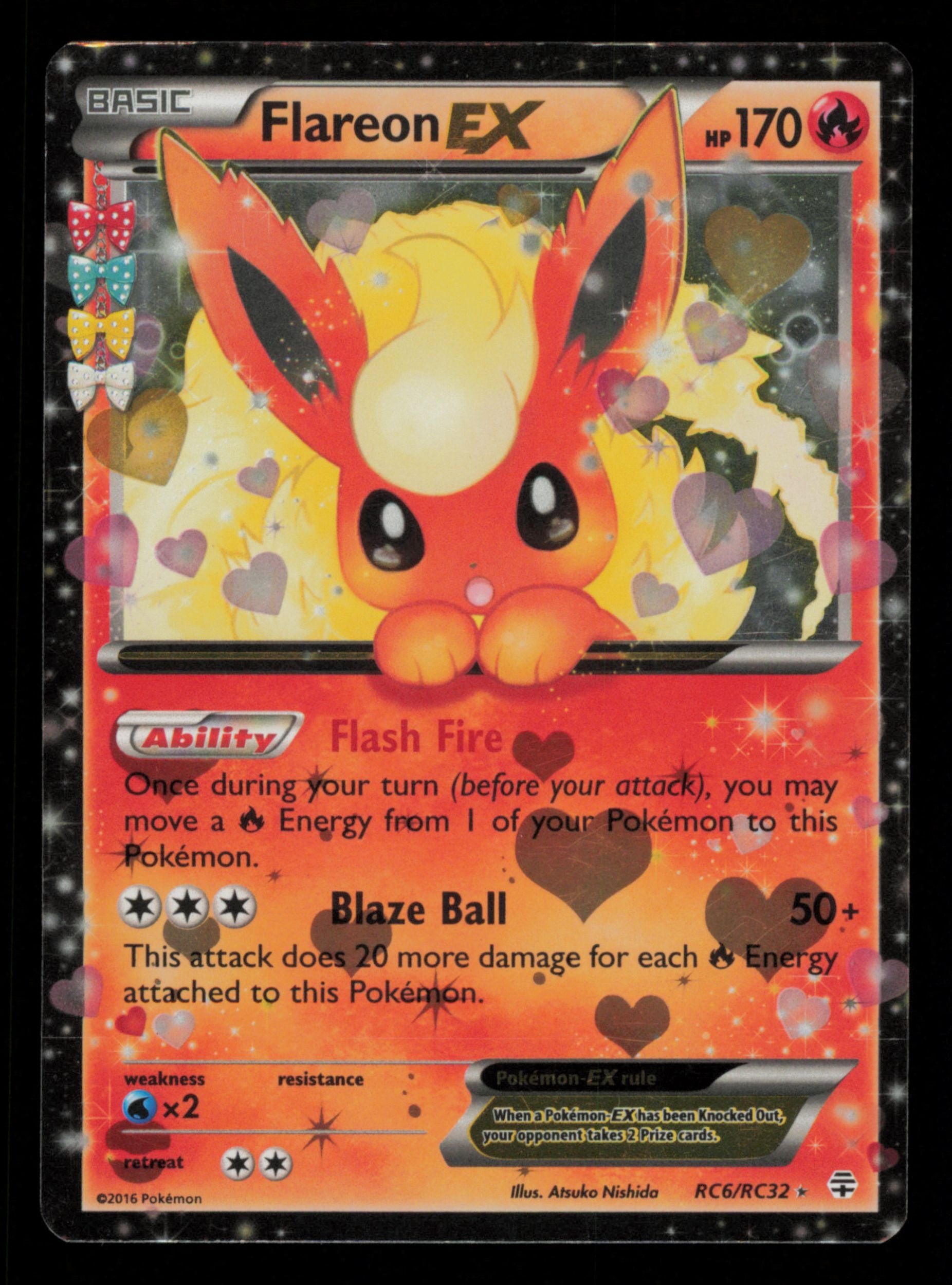 Flareon EX RC6/RC32 Holo Rare EX Generations Pokemon