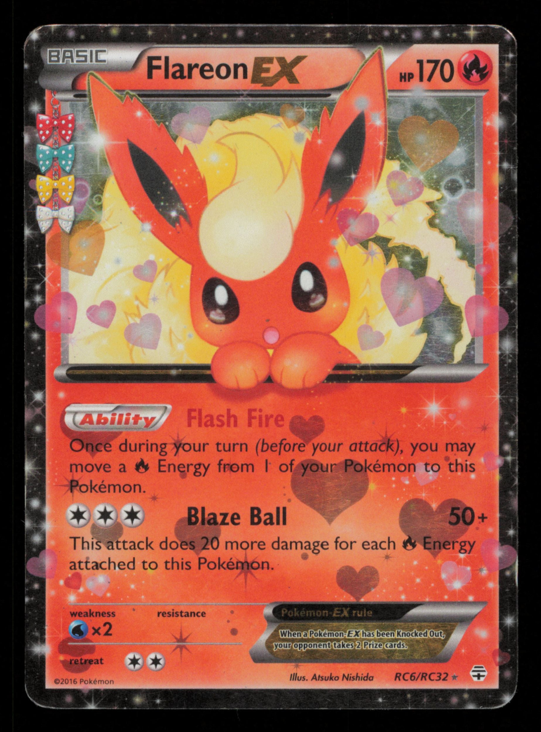 Flareon EX RC6/RC32 Holo Rare EX Generations Pokemon