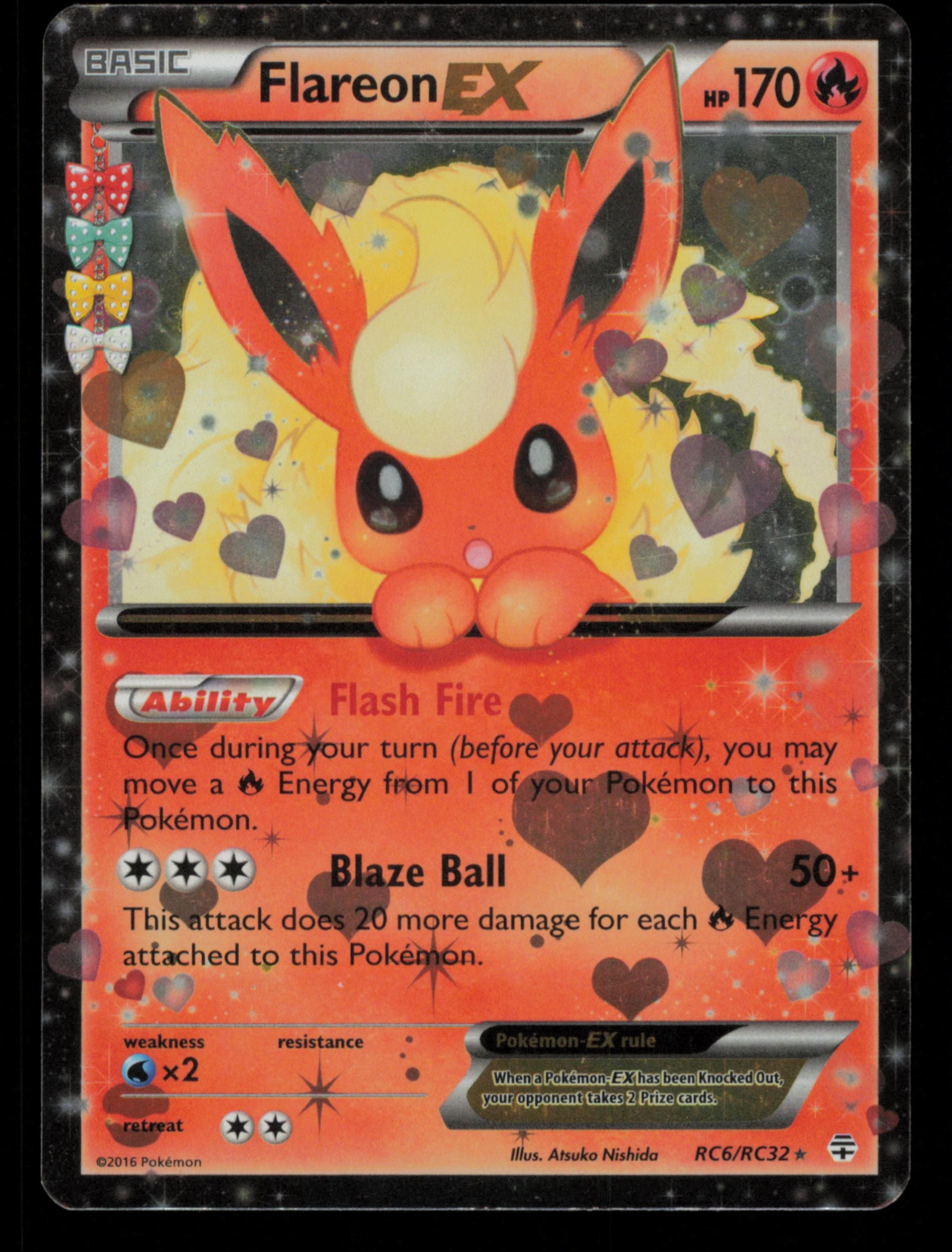 Flareon EX RC6/RC32 Holo Rare EX Generations Pokemon