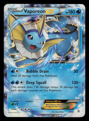 Vaporeon EX 24/83 Holo Rare EX Generations Pokemon
