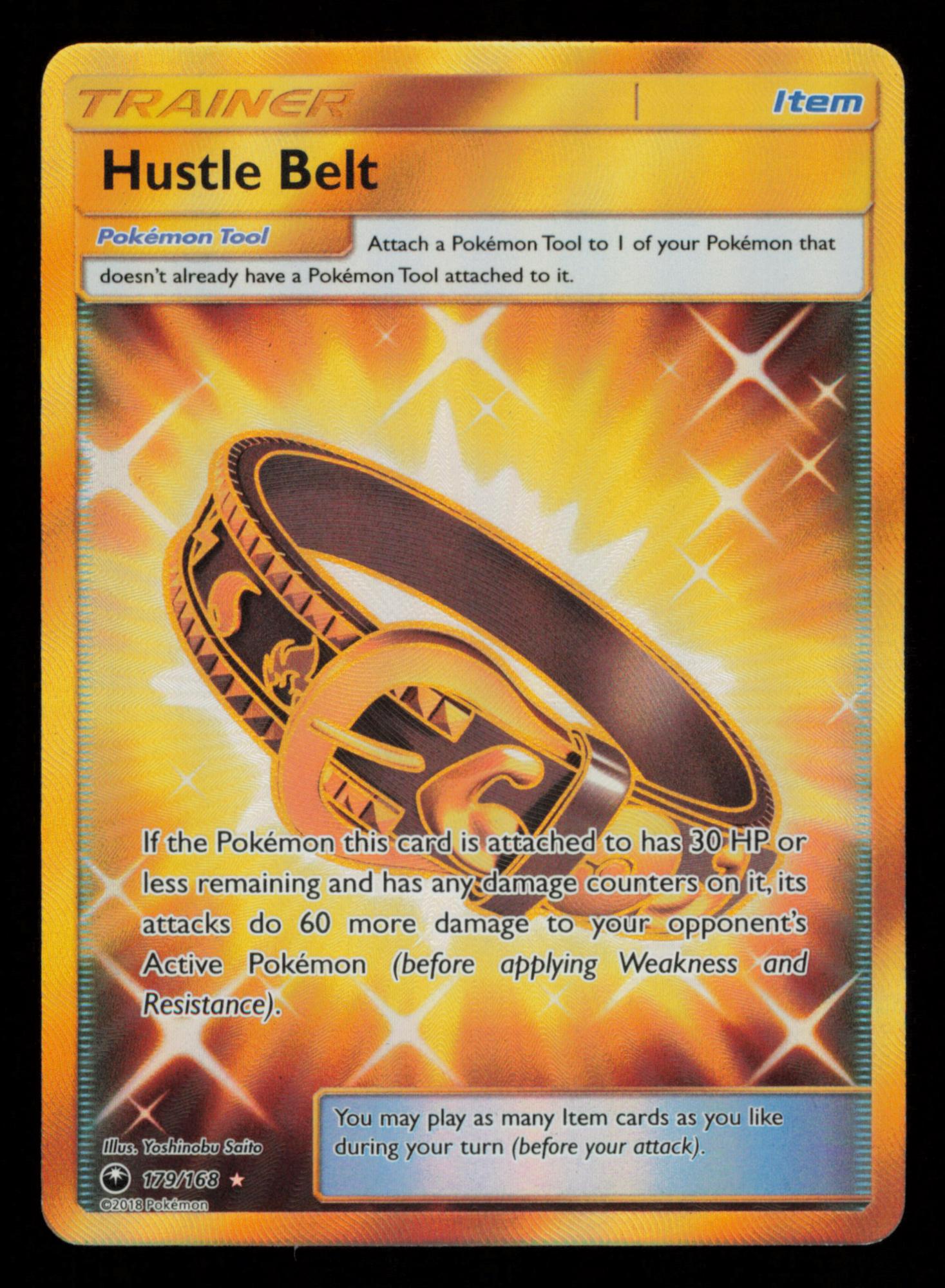 Hustle Belt 179/168 Secret Rare Celestial Storm Pokemon