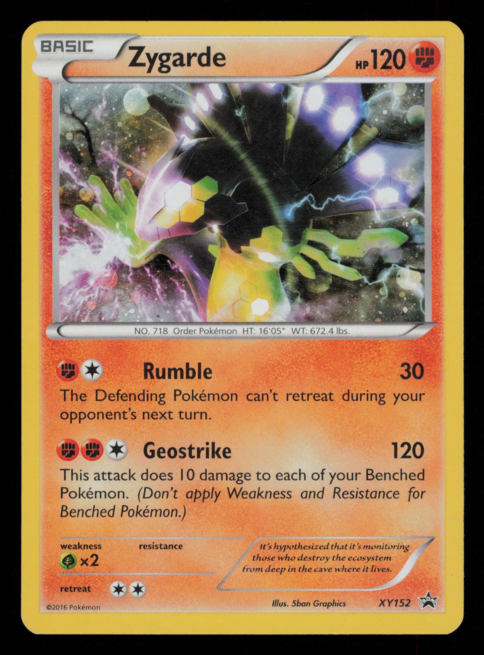 Zygarde XY152 Promo XY Black Star Promos Pokemon